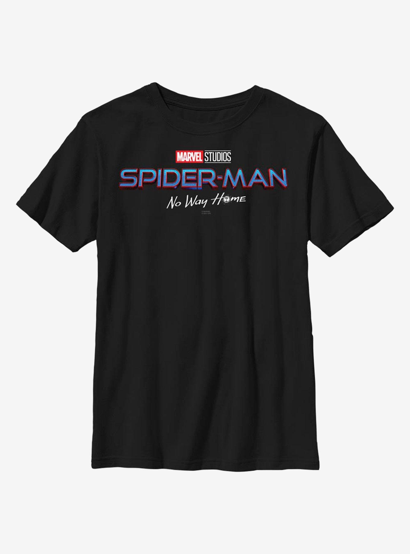 Marvel Spider-Man: No Way Home No Way Home Logo Youth T-Shirt, BLACK, hi-res