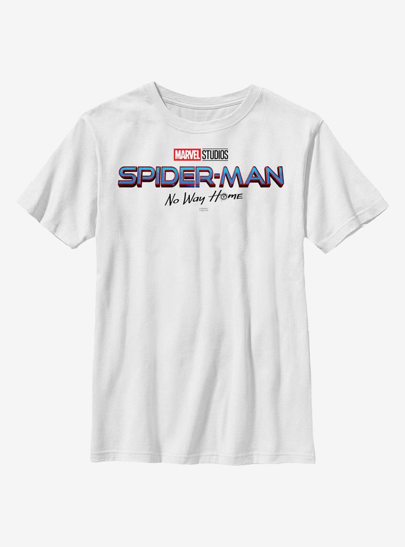Marvel Spider-Man: No Way Home No Way Home Logo Youth T-Shirt, WHITE, hi-res