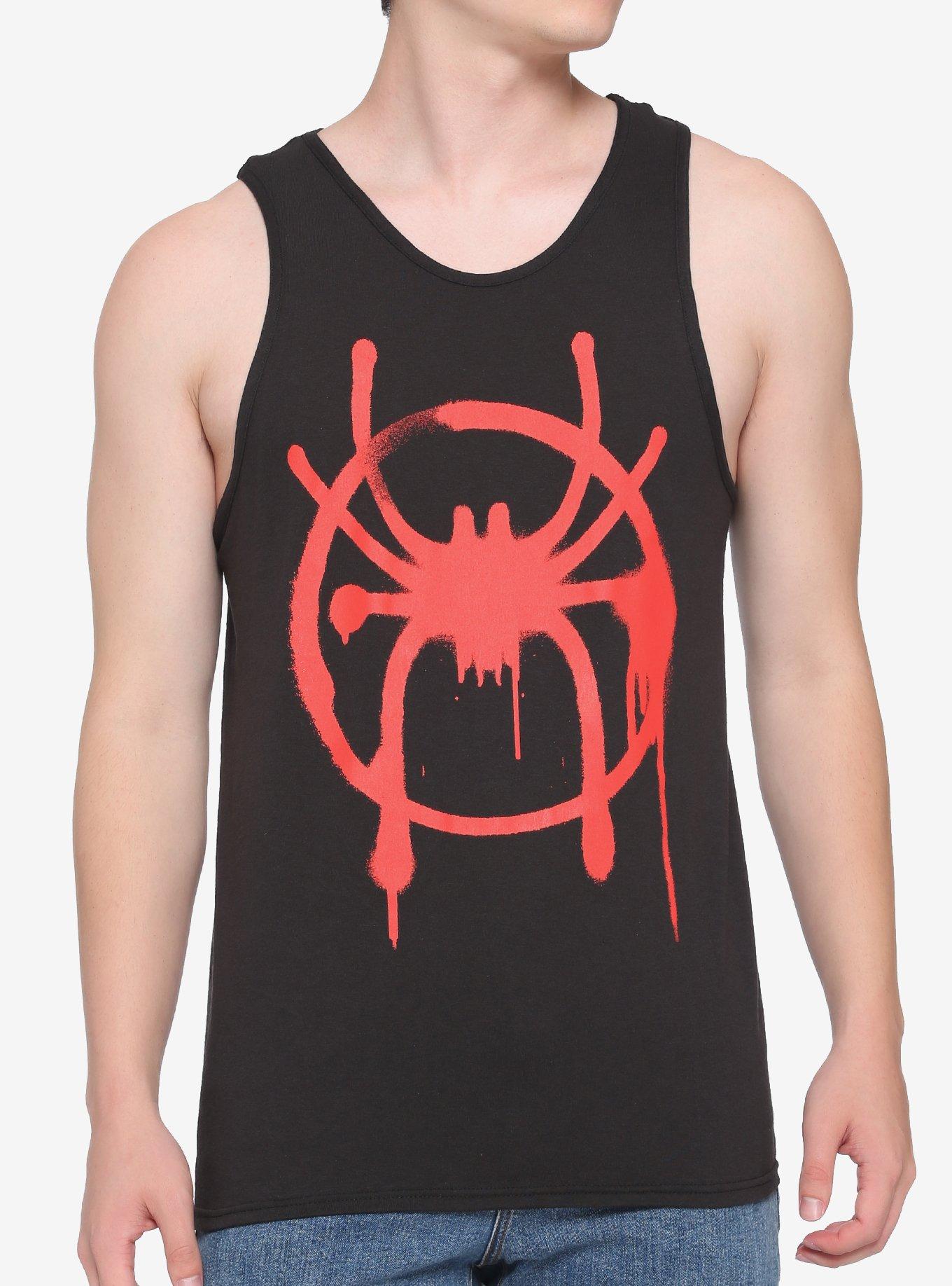 Marvel Spider-Man: Into The Spider-Verse Miles Morales Tank Top, RED, hi-res