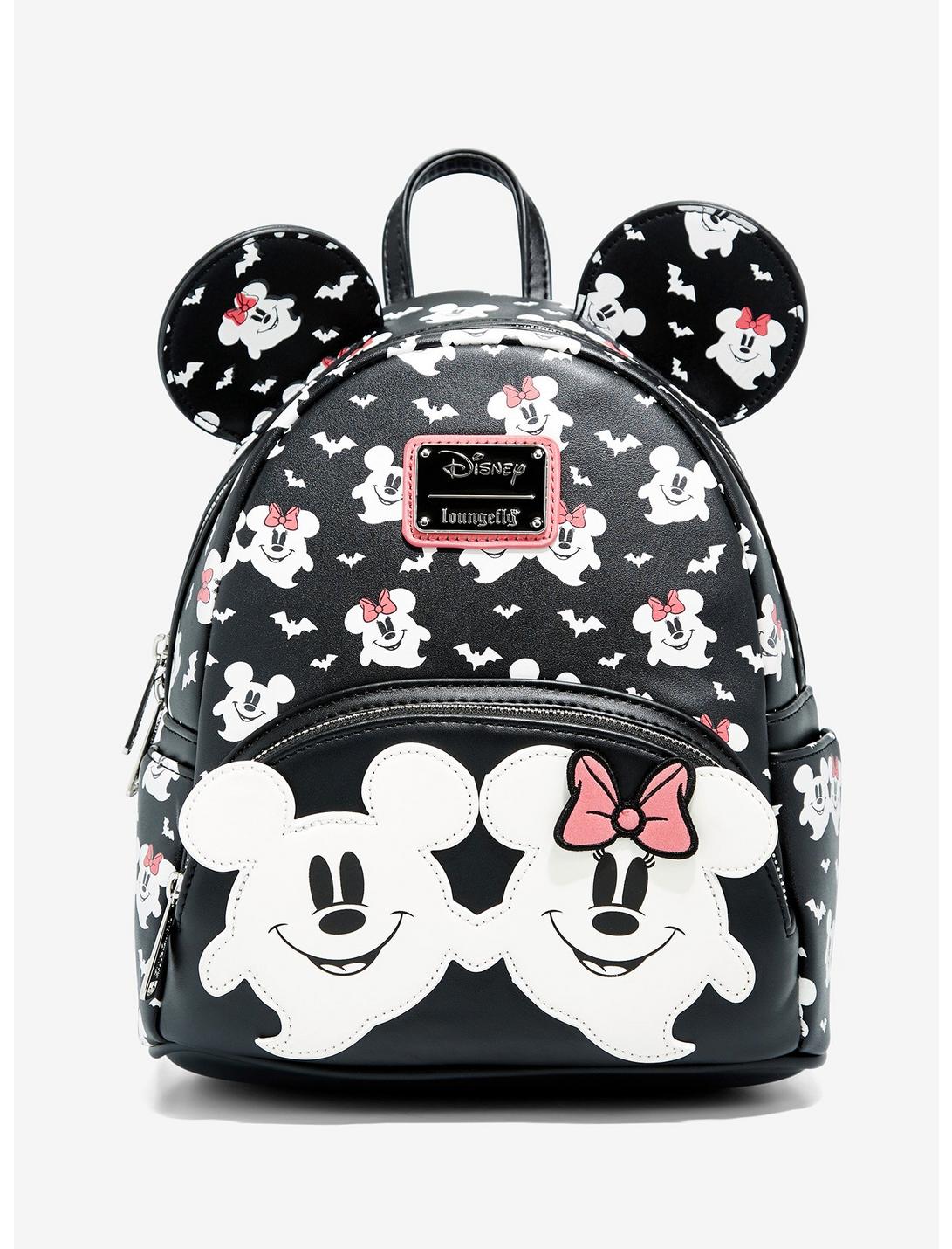 Loungefly Disney Mickey & Minnie Mouse Ghostly Glow-in-the-Dark Mini Backpack - BoxLunch Exclusive, , hi-res
