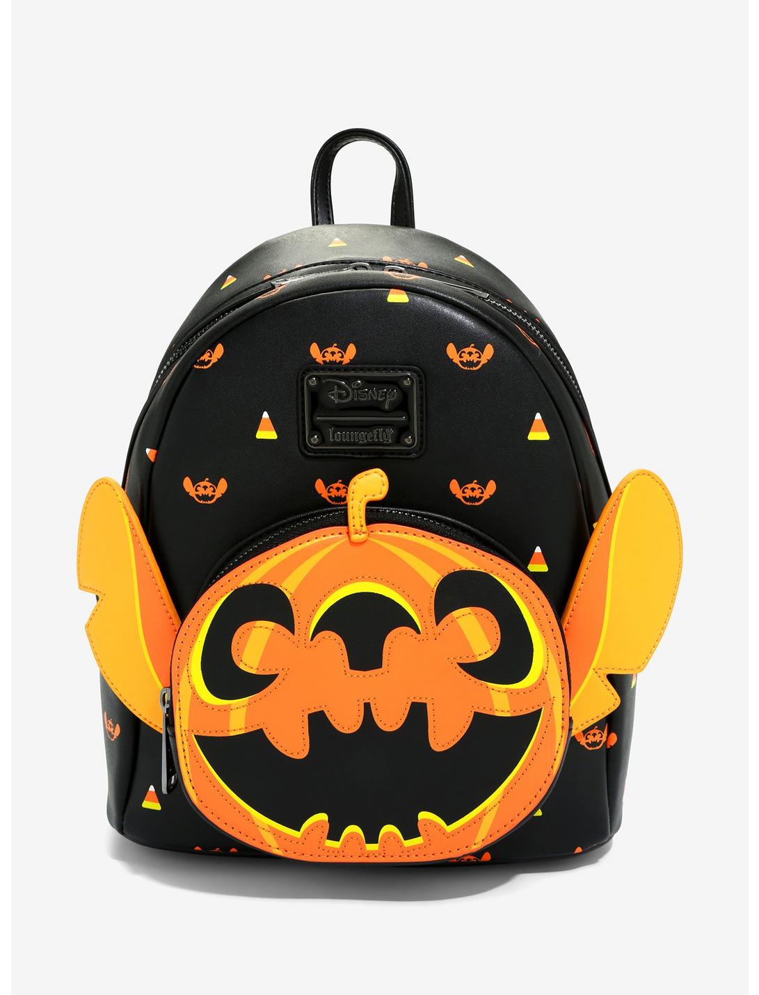 Loungefly Disney Lilo & Stitch Jack-o'-lantern Stitch Mini Backpack - BoxLunch Exclusive, , hi-res