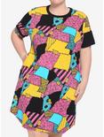 The Nightmare Before Christmas Sally T-Shirt Dress Plus Size, PINK, hi-res