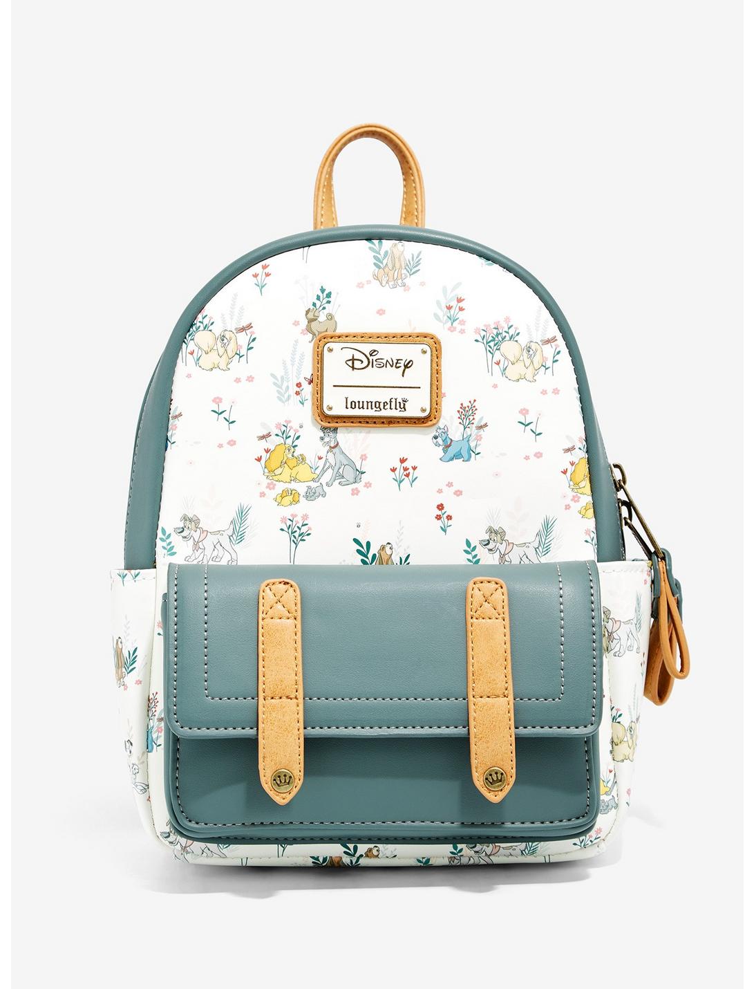 Loungefly Disney Dogs Floral Mini Backpack - BoxLunch Exclusive, , hi-res