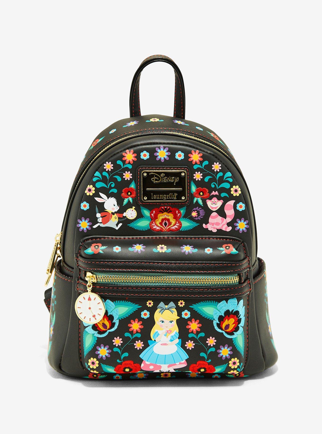 Alice in Wonderland Cameo Mini Backpack | Officially Licensed | Plastic/Vegan Leather | Loungefly