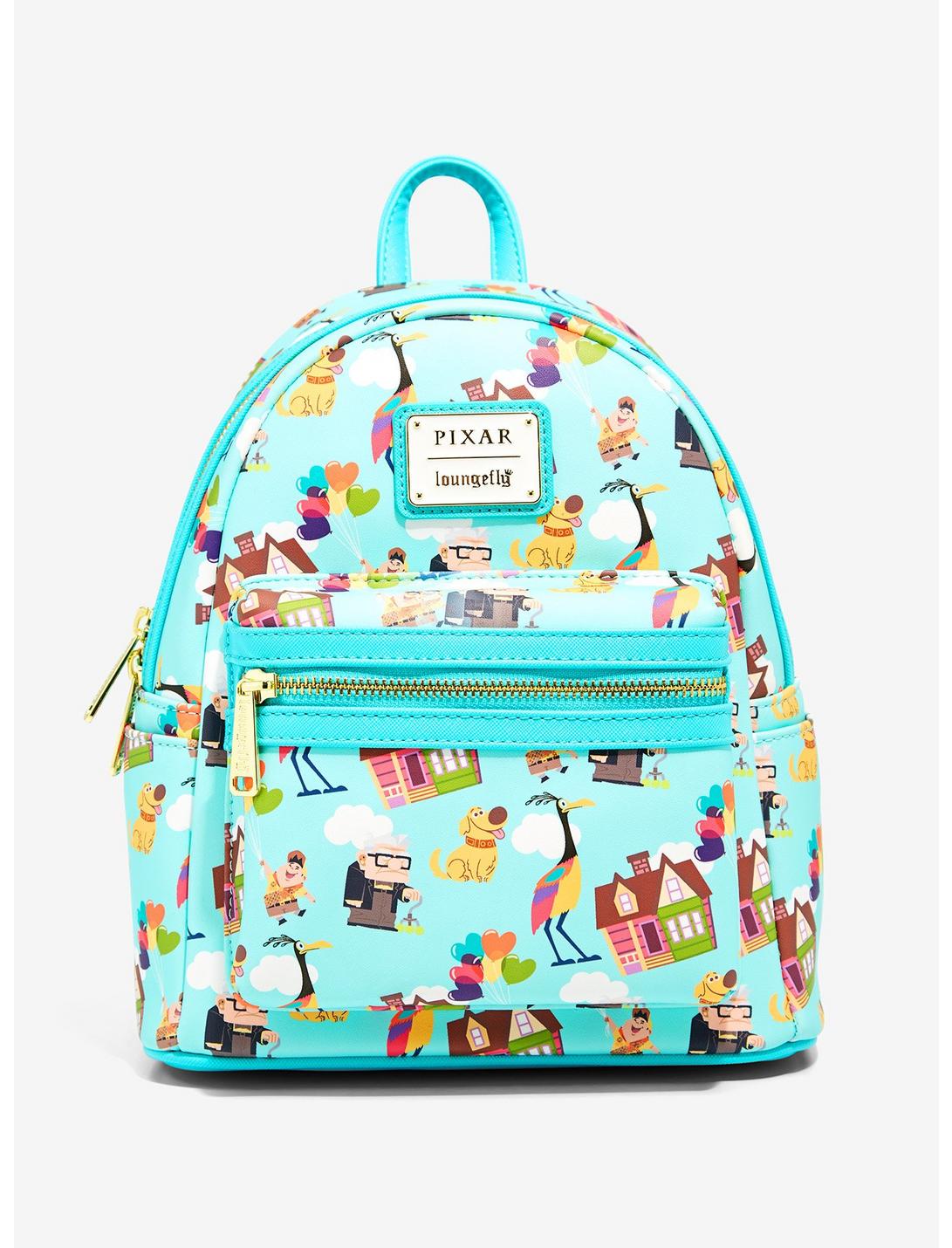 Loungefly Disney Pixar Up Characters Allover Print Mini Backpack - BoxLunch Exclusive, , hi-res