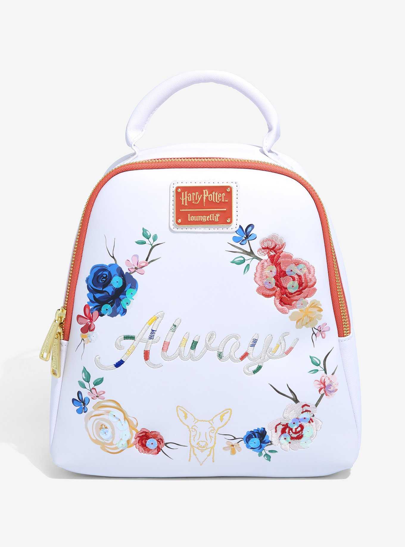Loungefly Harry Potter Always Floral Mini Backpack - BoxLunch Exclusive, , hi-res