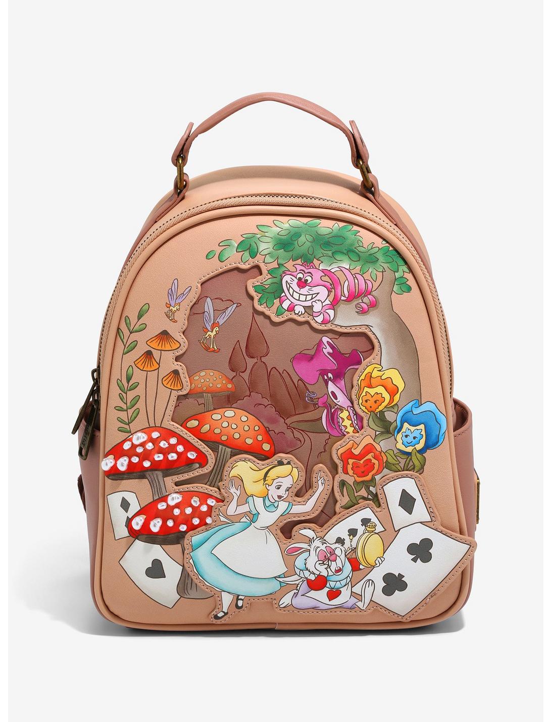 Loungefly Alice in Wonderland Wild Wonderland Forest Friends Mini Backpack - BoxLunch Exclusive, , hi-res