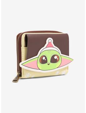 Loungefly Star Wars The Mandalorian The Child Holiday Small Zip Wallet - BoxLunch Exclusive, , hi-res