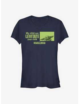 Star Wars The Mandalorian Levitate Child Girls T-Shirt, NAVY, hi-res