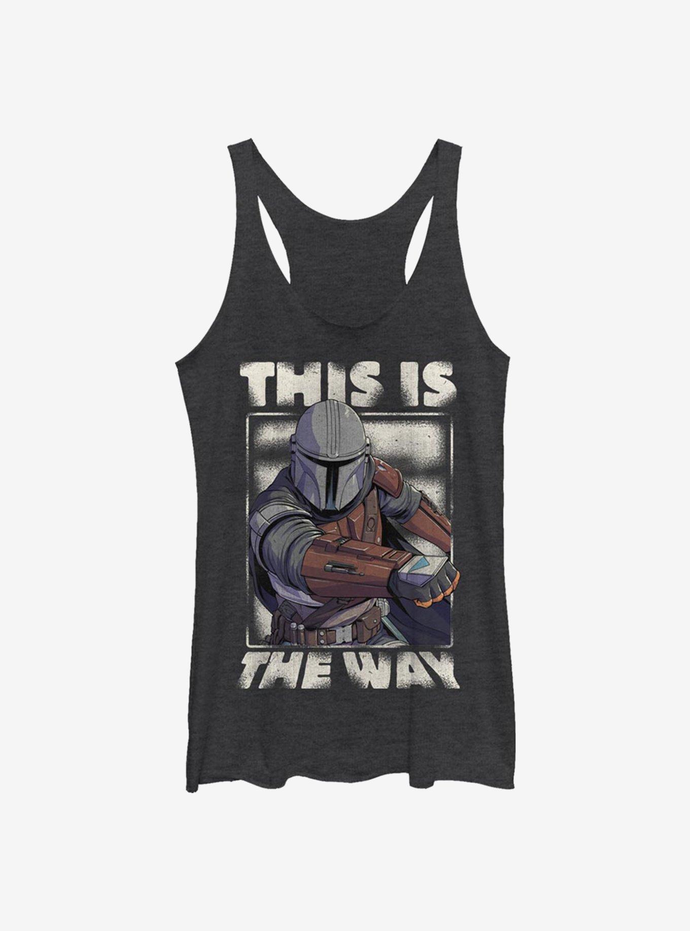 Star Wars The Mandalorian The Way Girls Tank, BLK HTR, hi-res