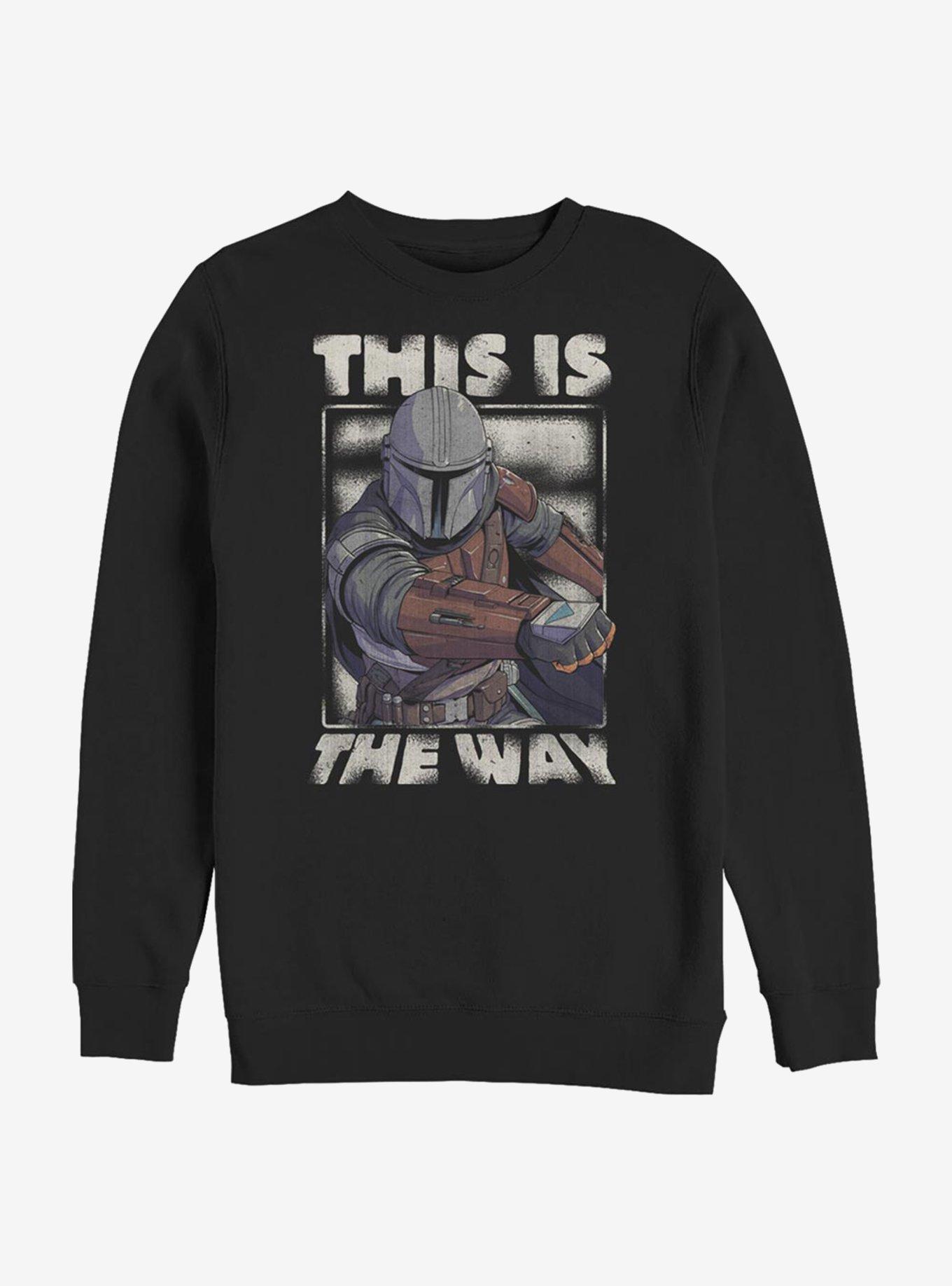 Star Wars The Mandalorian The Way Crew Sweatshirt, BLACK, hi-res
