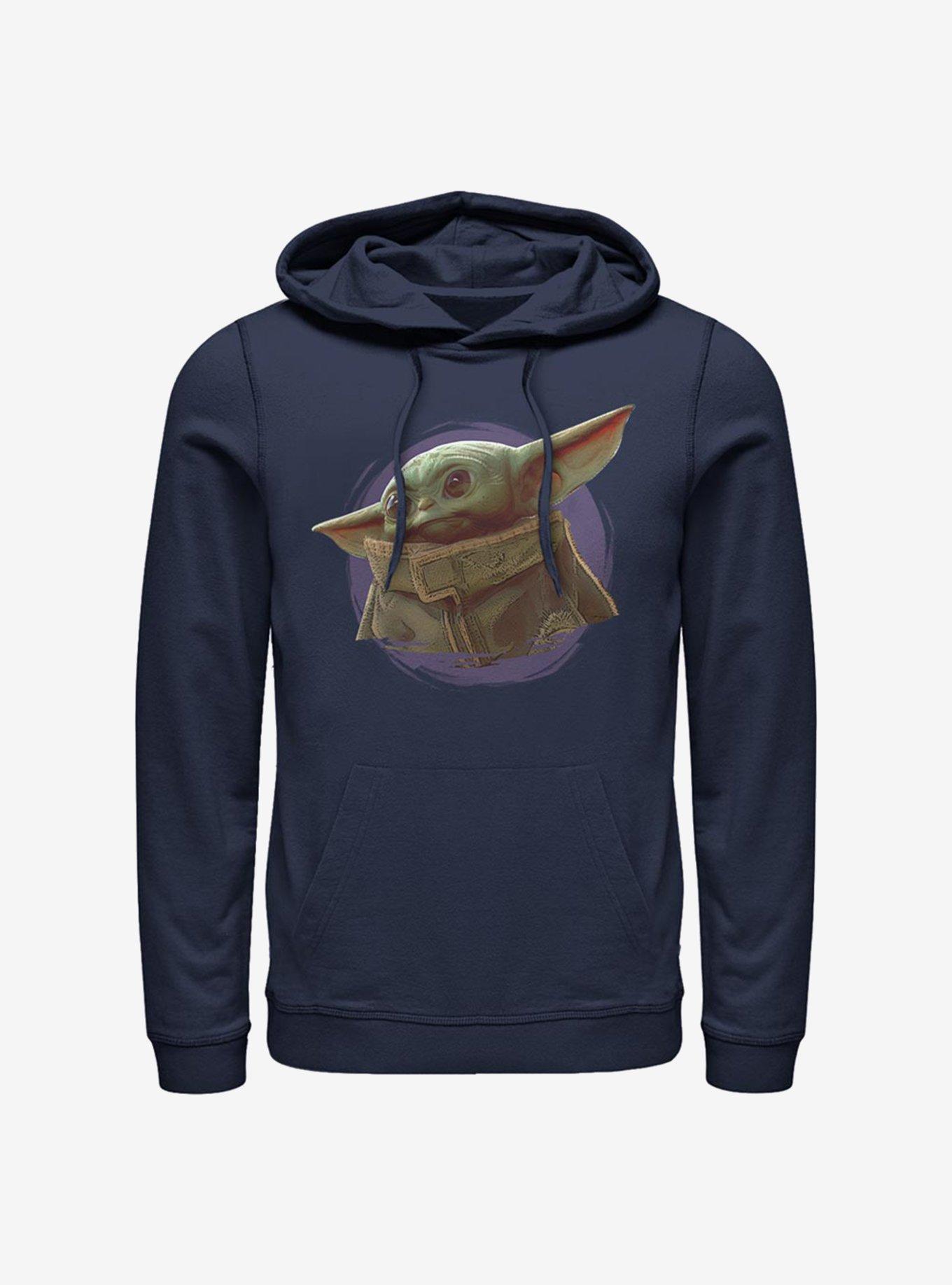 Star Wars The Mandalorian The Child Portrait Hoodie, NAVY, hi-res