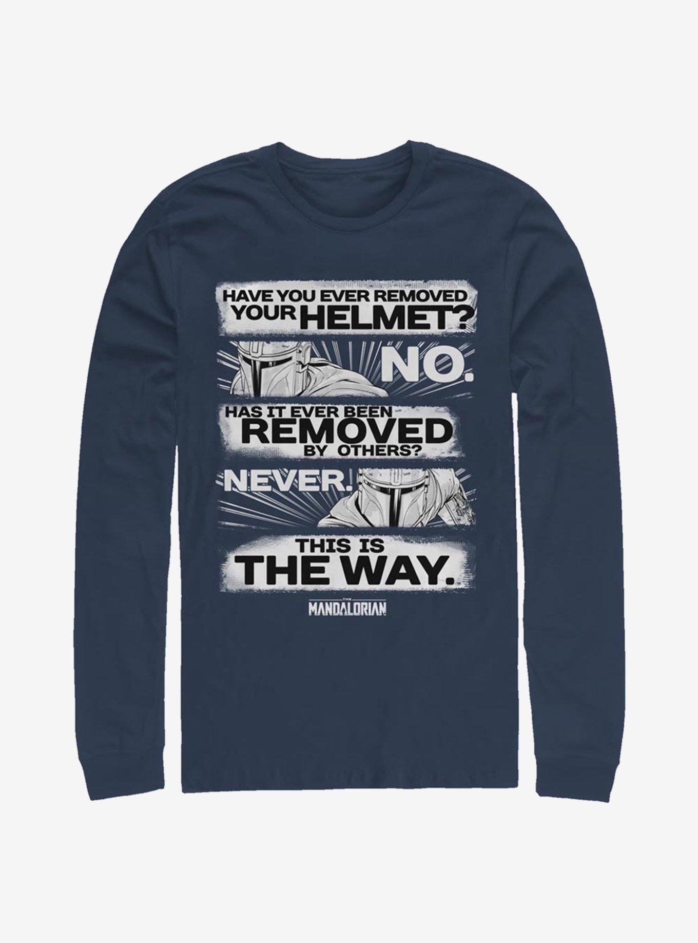 Star Wars The Mandalorian This Is The Way Long-Sleeve T-Shirt, NAVY, hi-res
