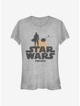 Star Wars The Mandalorian Sunset Duo Girls T-Shirt, ATH HTR, hi-res