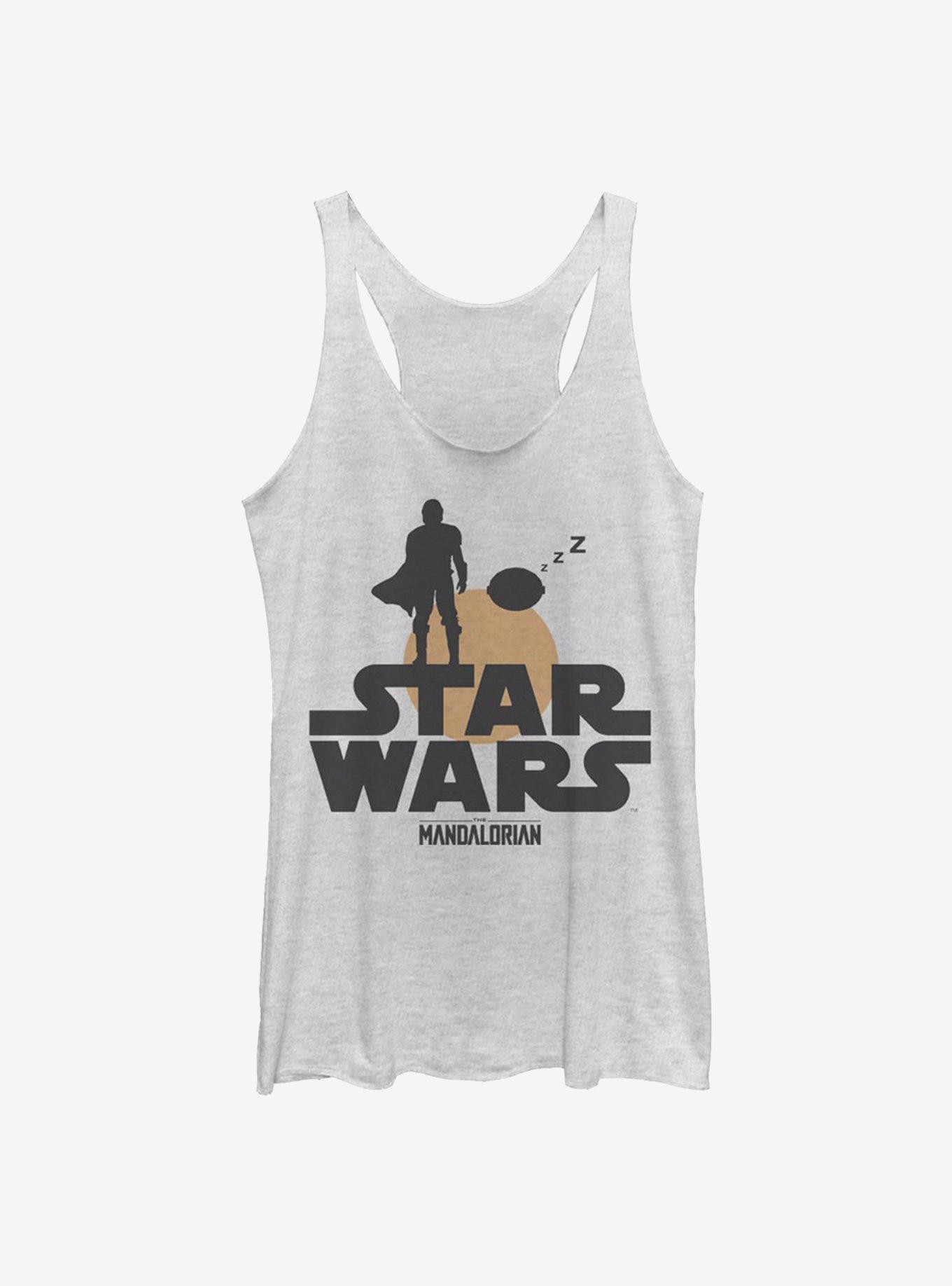 Star Wars The Mandalorian Sunset Duo Girls Tank Top, WHITE HTR, hi-res