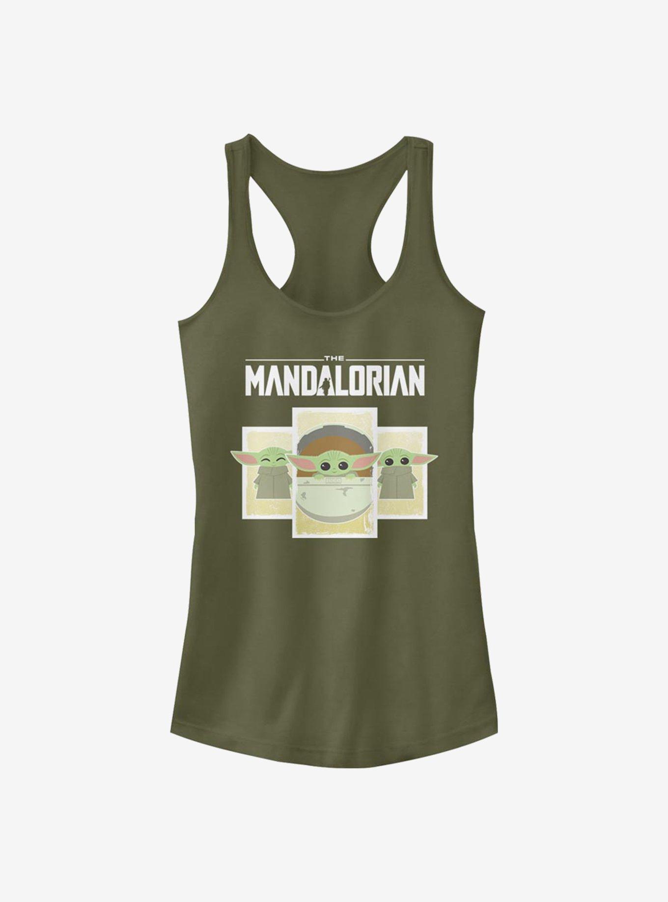 Star Wars The Mandalorian The Child Boxes Girls Tank, MIL GRN, hi-res