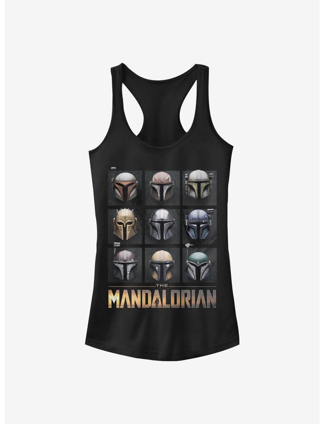 Star Wars The Mandalorian Mando Helmet Boxup Girls Tank, BLACK, hi-res
