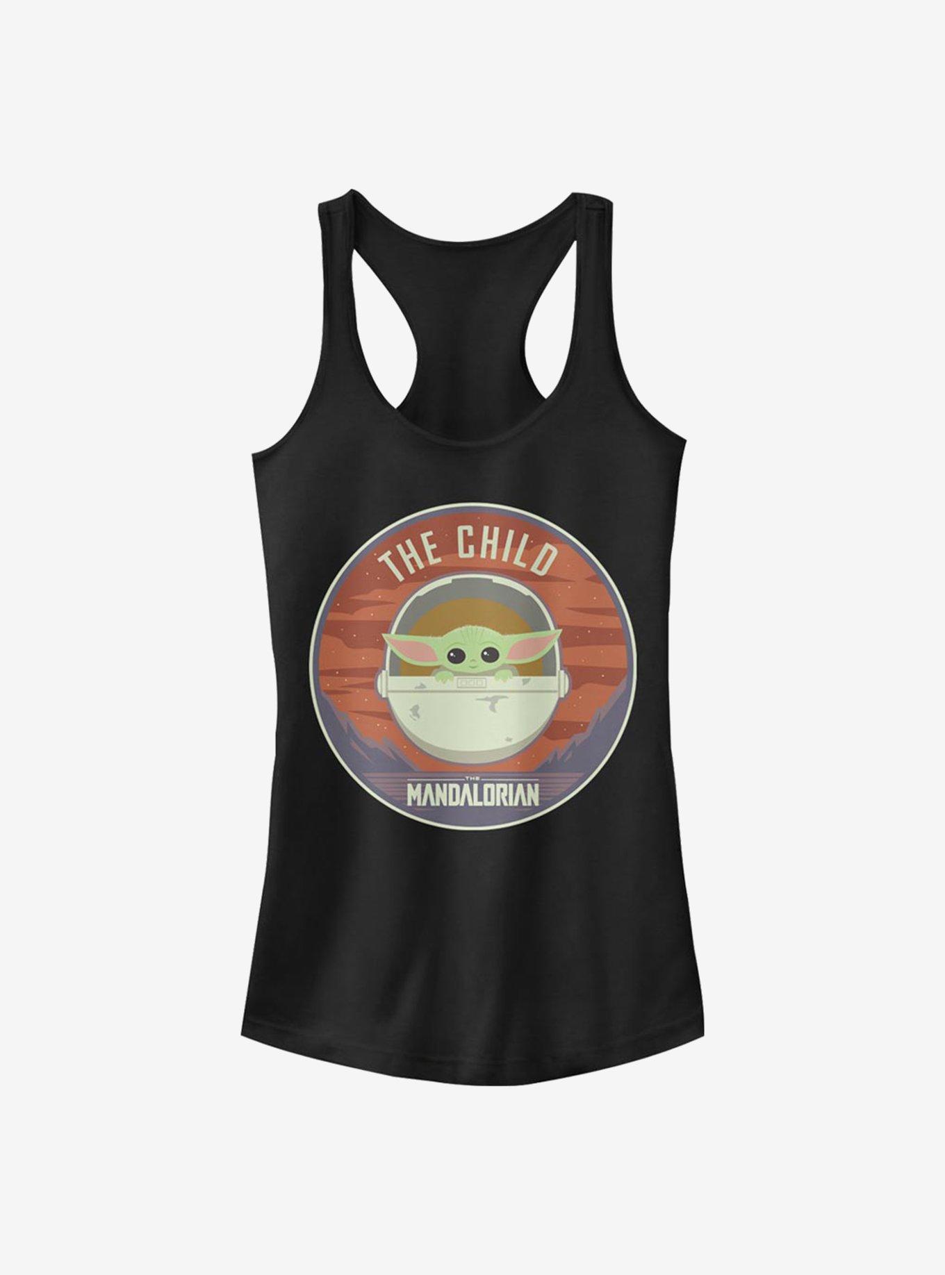 Star Wars The Mandalorian The Child Bassinet Badge Girls Tank Top, , hi-res