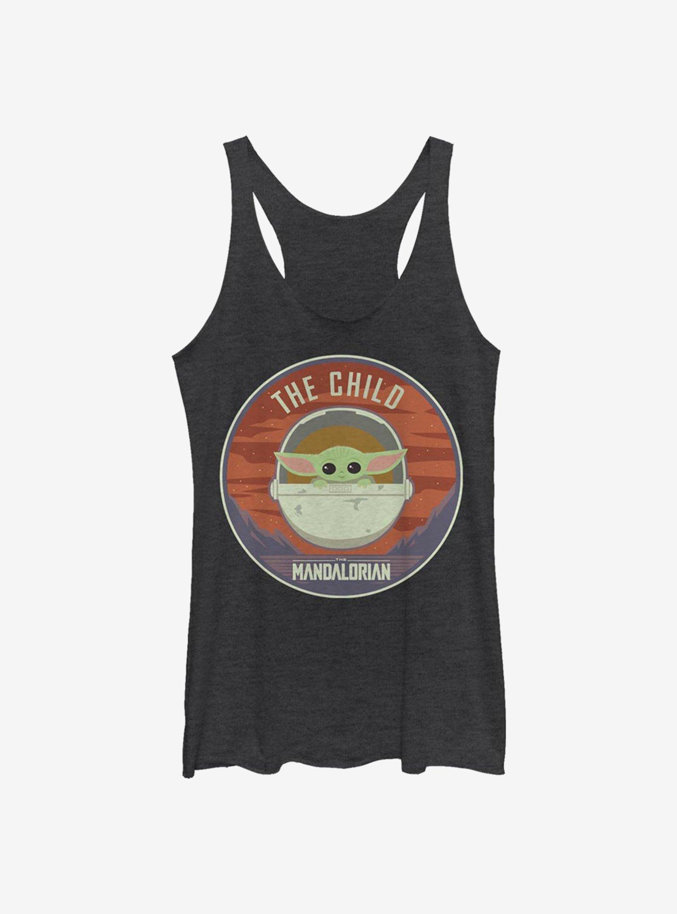 Star Wars The Mandalorian The Child Bassinet Badge Girls Tank Top, , hi-res