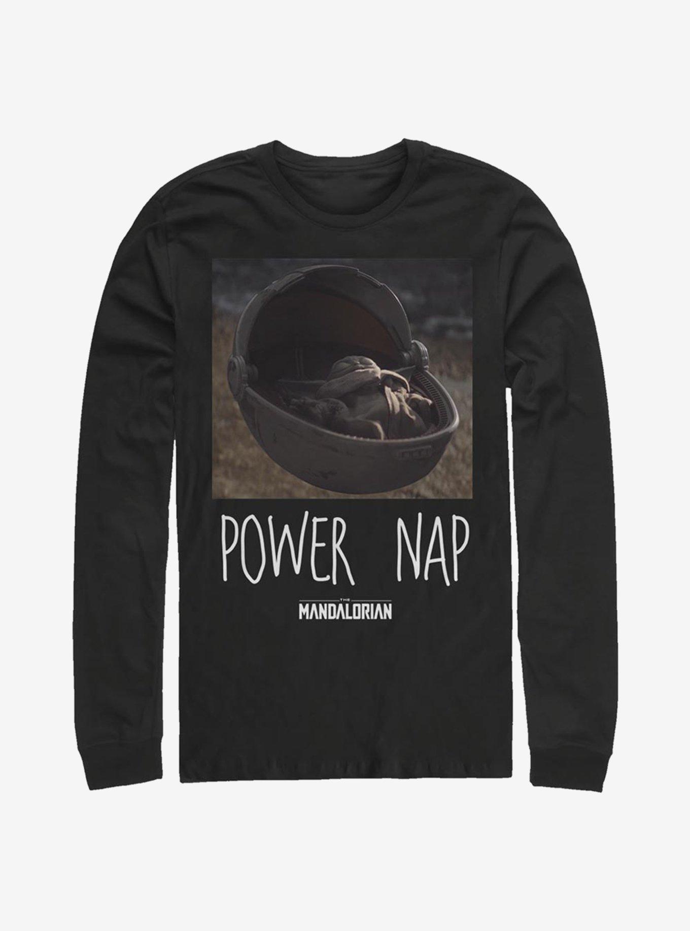 Star Wars The Mandalorian The Child Power Nap Long-Sleeve T-Shirt, BLACK, hi-res