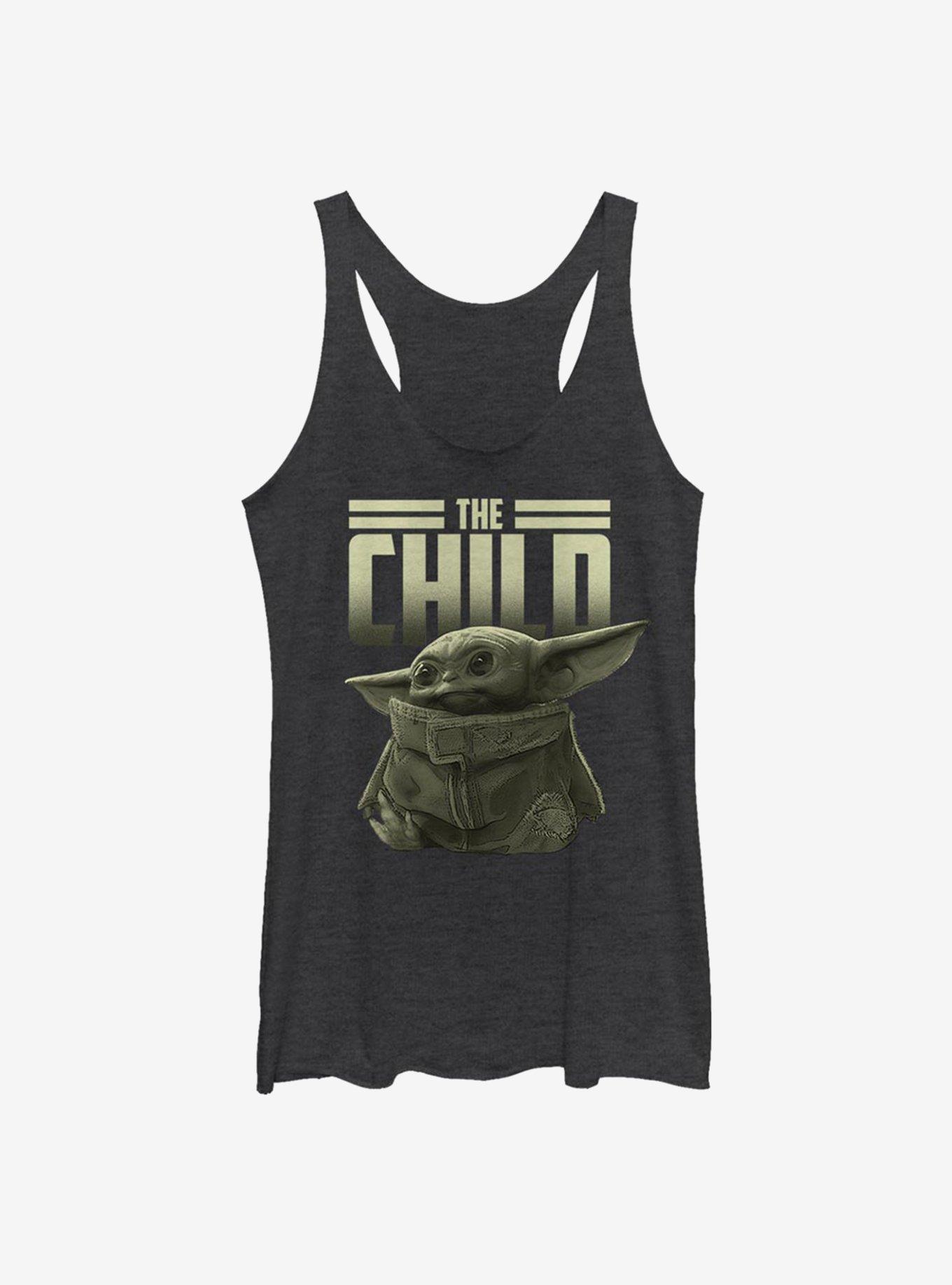 Star Wars The Mandalorian The Child Title Girls Tank, BLK HTR, hi-res