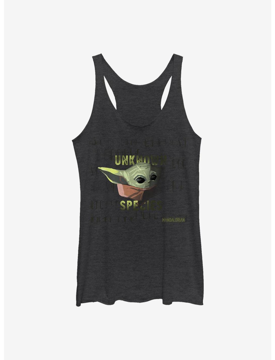 Star Wars The Mandalorian Unknown Species The Child Girls Tank Top, BLK HTR, hi-res