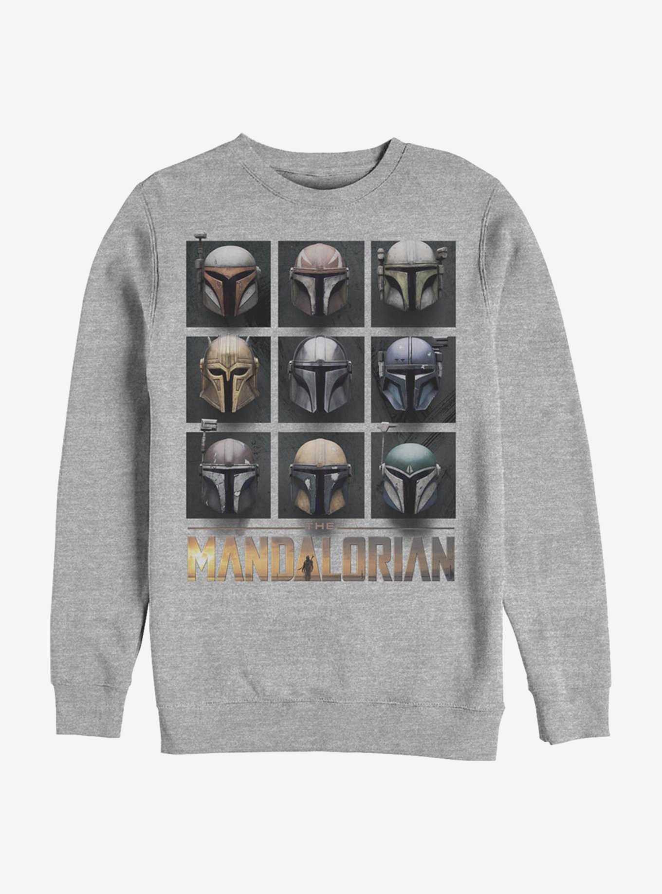 Star Wars The Mandalorian Mando Helmet Boxup Crew Sweatshirt, , hi-res