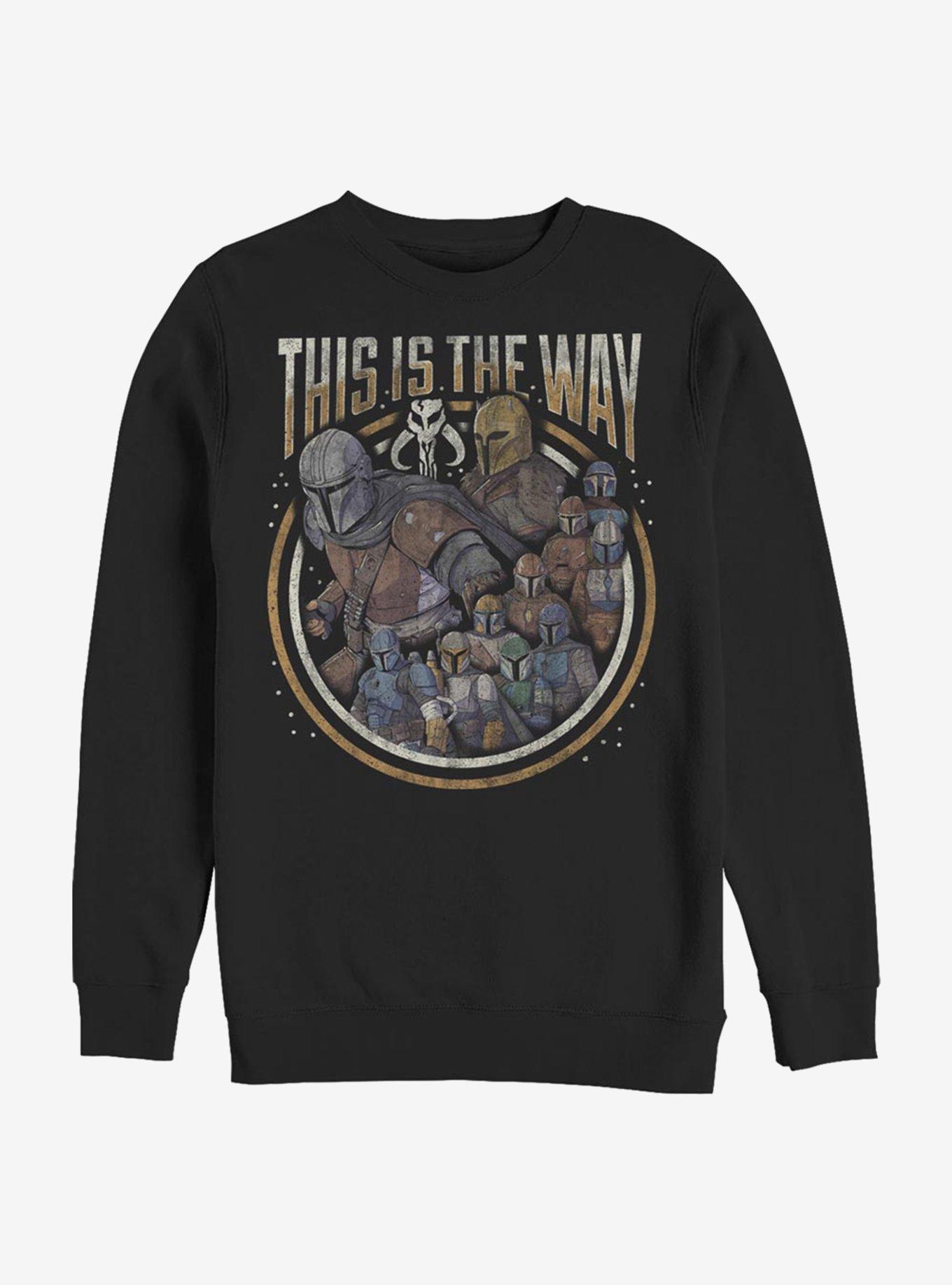 Star Wars The Mandalorian This Is The Way Crew Sweatshirt, BLACK, hi-res