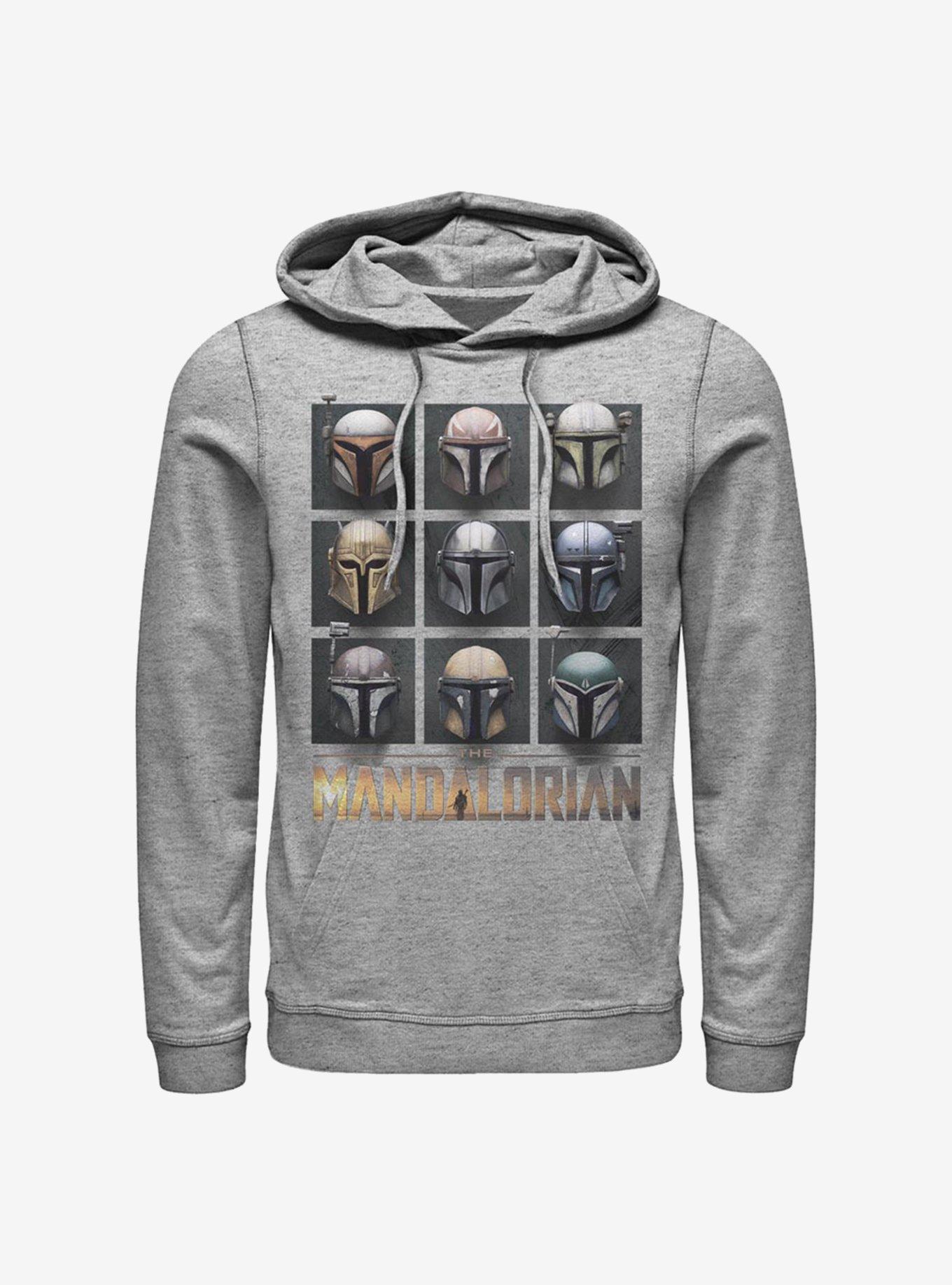 Star Wars The Mandalorian Mando Helmet Boxup Hoodie, ATH HTR, hi-res