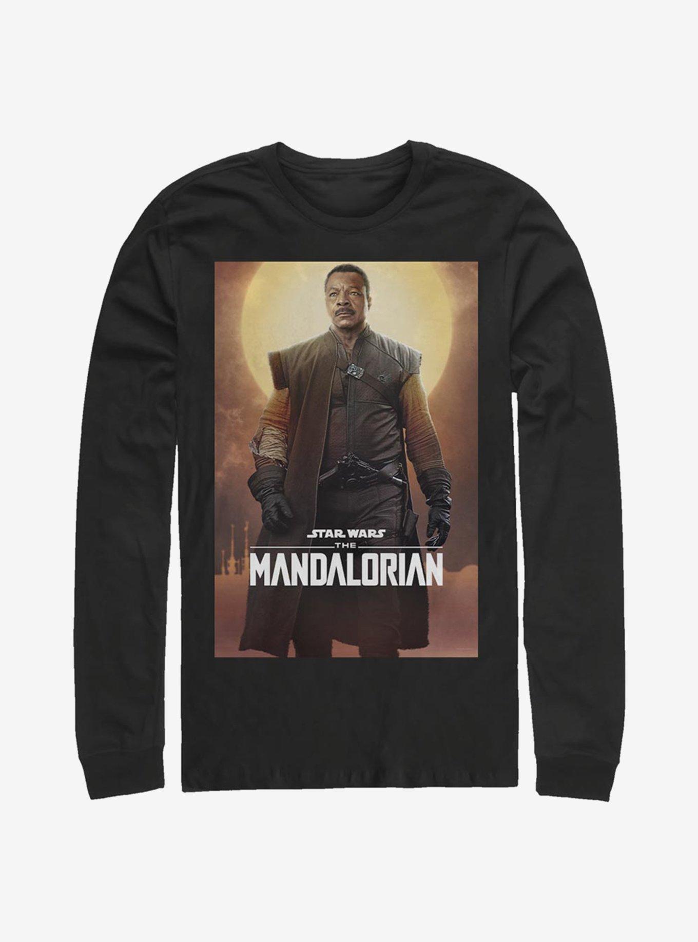 Star Wars The Mandalorian Hero Poster Long-Sleeve T-Shirt, BLACK, hi-res