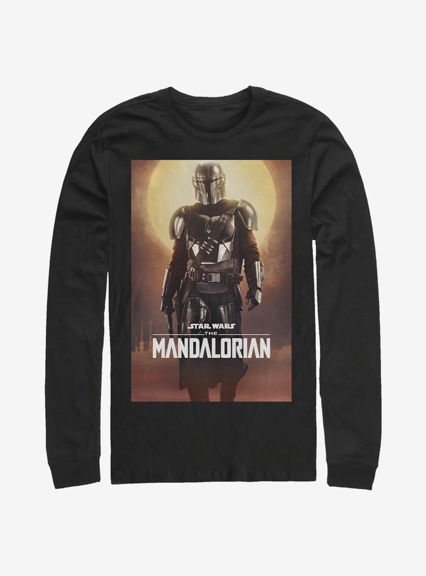 Star Wars The Mandalorian Main Poster Long-Sleeve T-Shirt, BLACK, hi-res