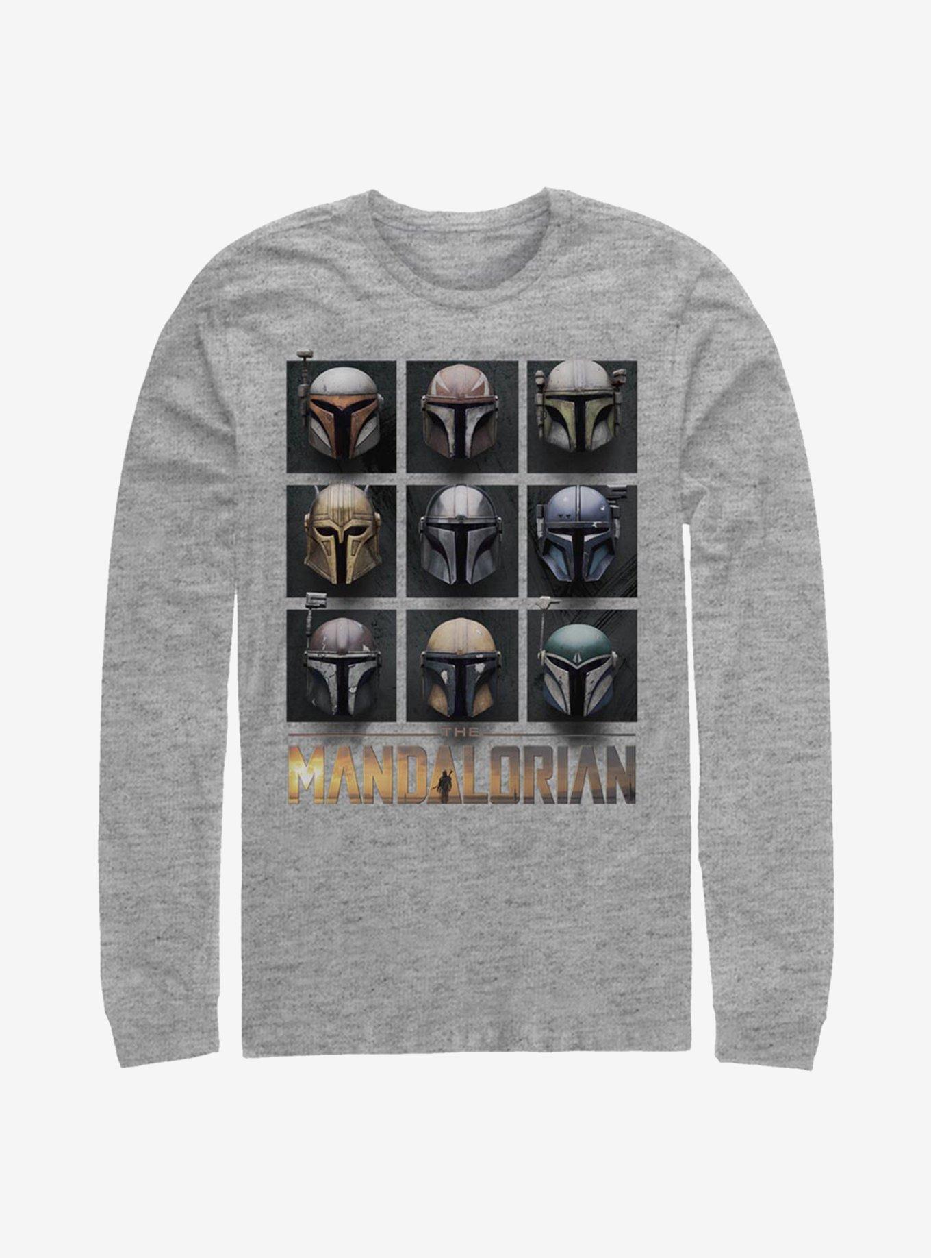 Star Wars The Mandalorian Mando Helmet Boxup Long-Sleeve T-Shirt, , hi-res