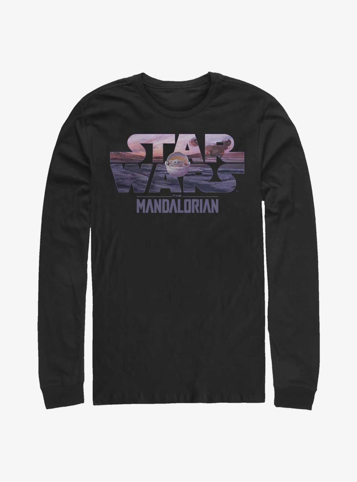 Star Wars The Mandalorian The Child Logo Fill Long-Sleeve T-Shirt, , hi-res