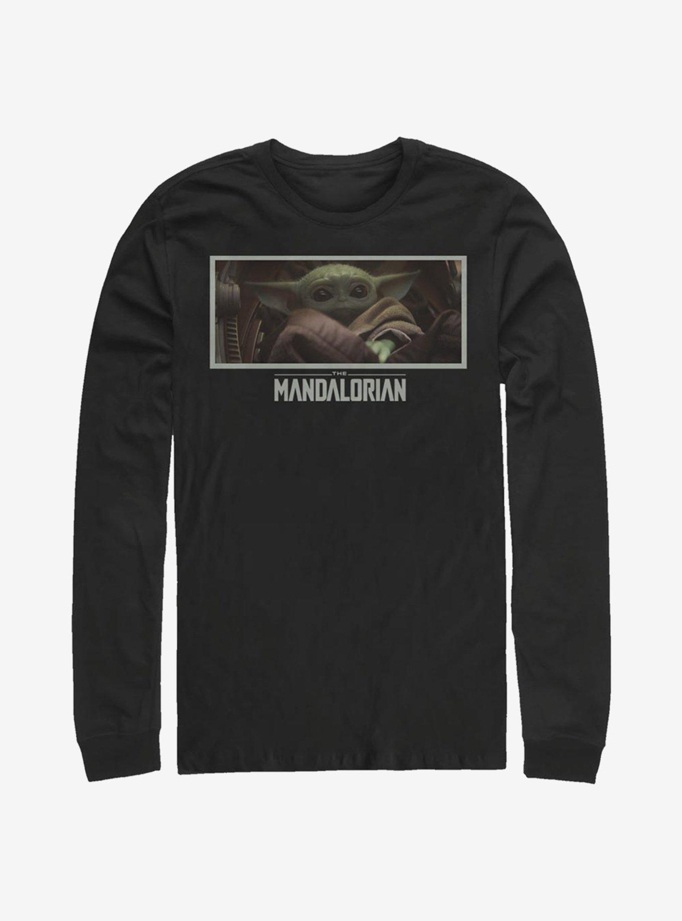 Star Wars The Mandalorian The Child The Stare Long-Sleeve T-Shirt, BLACK, hi-res