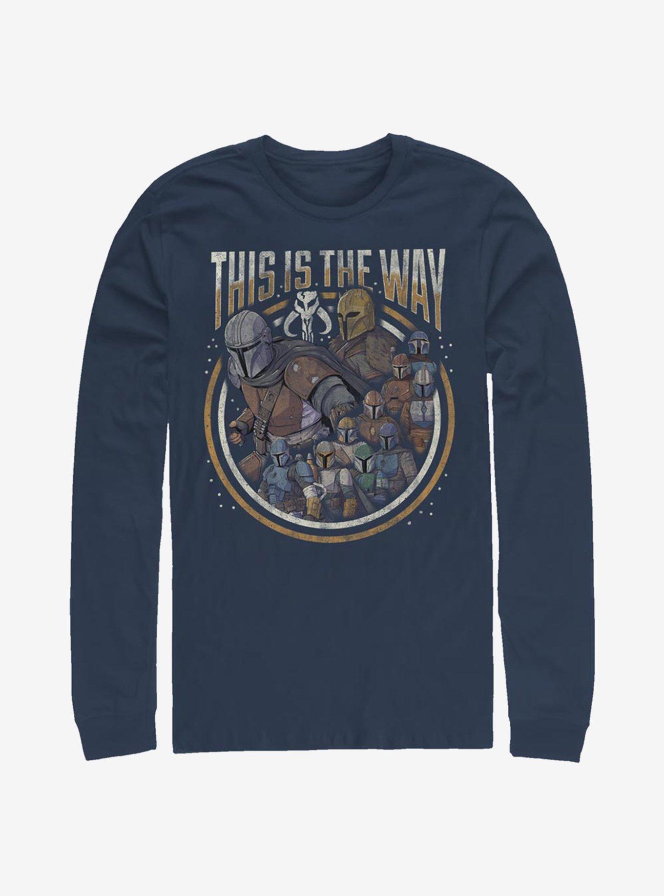 Star Wars The Mandalorian This Is The Way Long-Sleeve T-Shirt, NAVY, hi-res