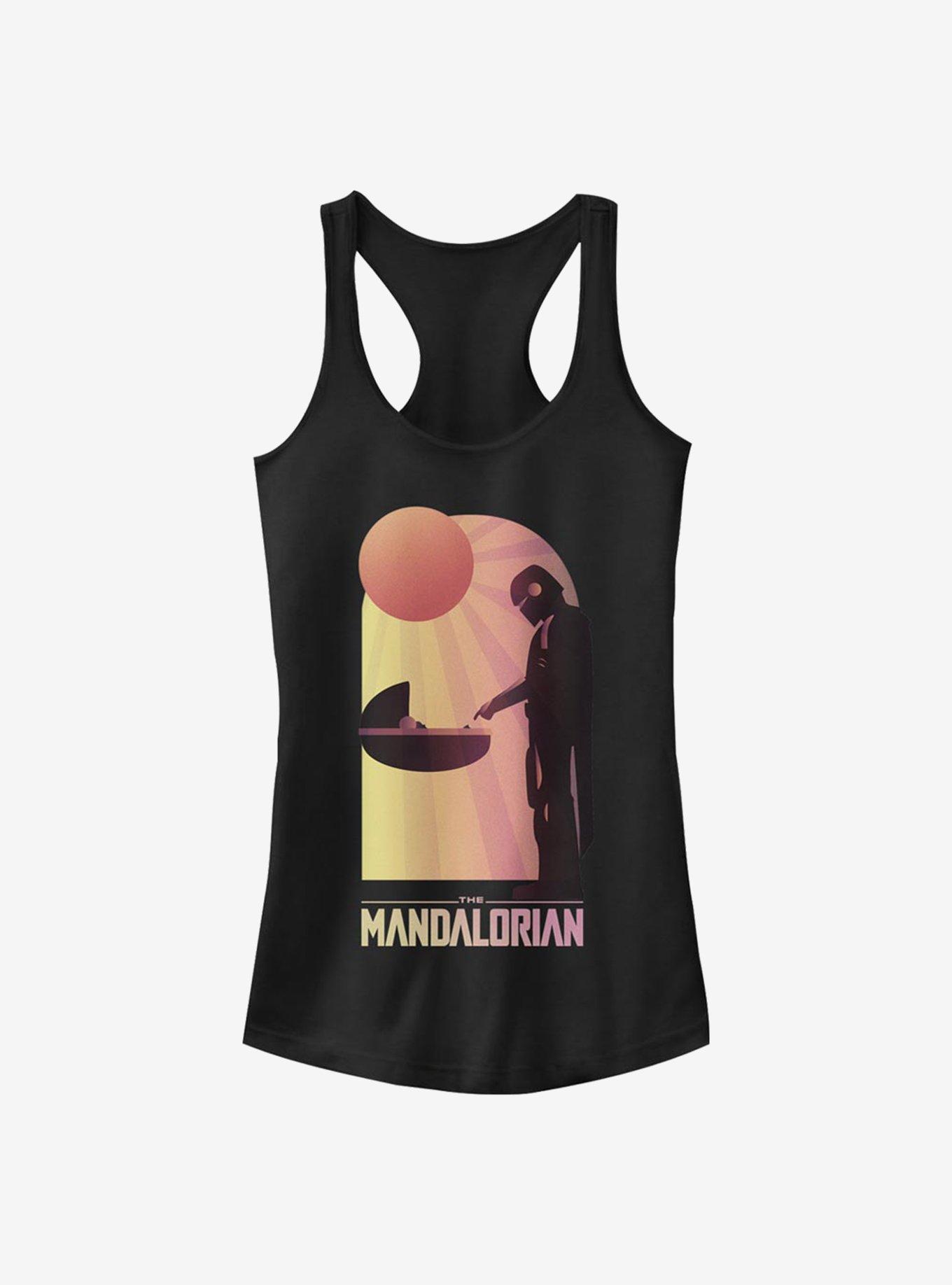 Star Wars The Mandalorian A Warm Meeting Girls Tank Top, BLACK, hi-res