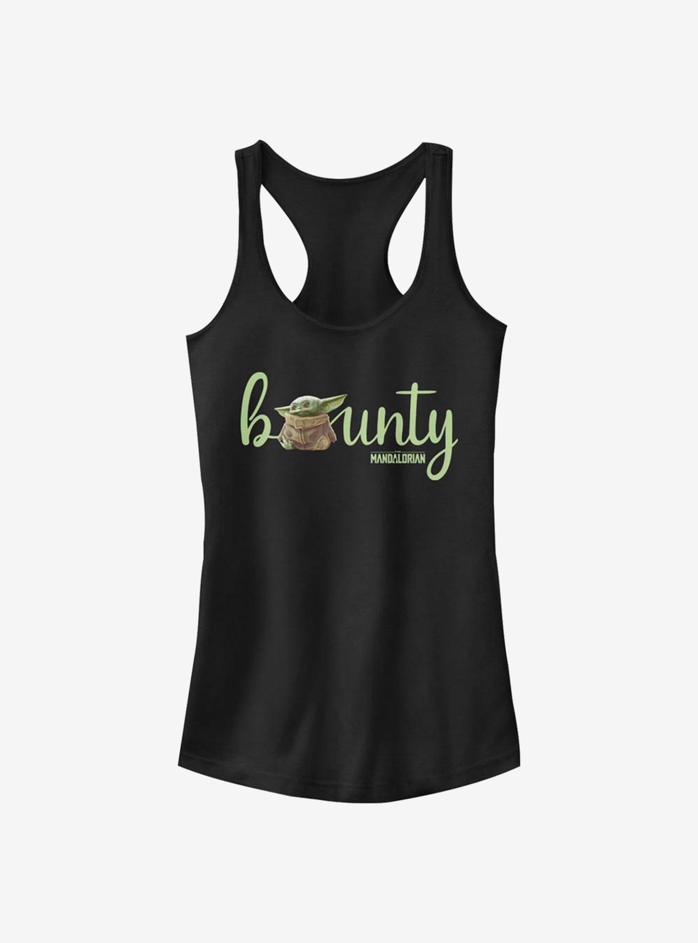 Star Wars The Mandalorian Bounty The Child Text Girls Tank, BLACK, hi-res