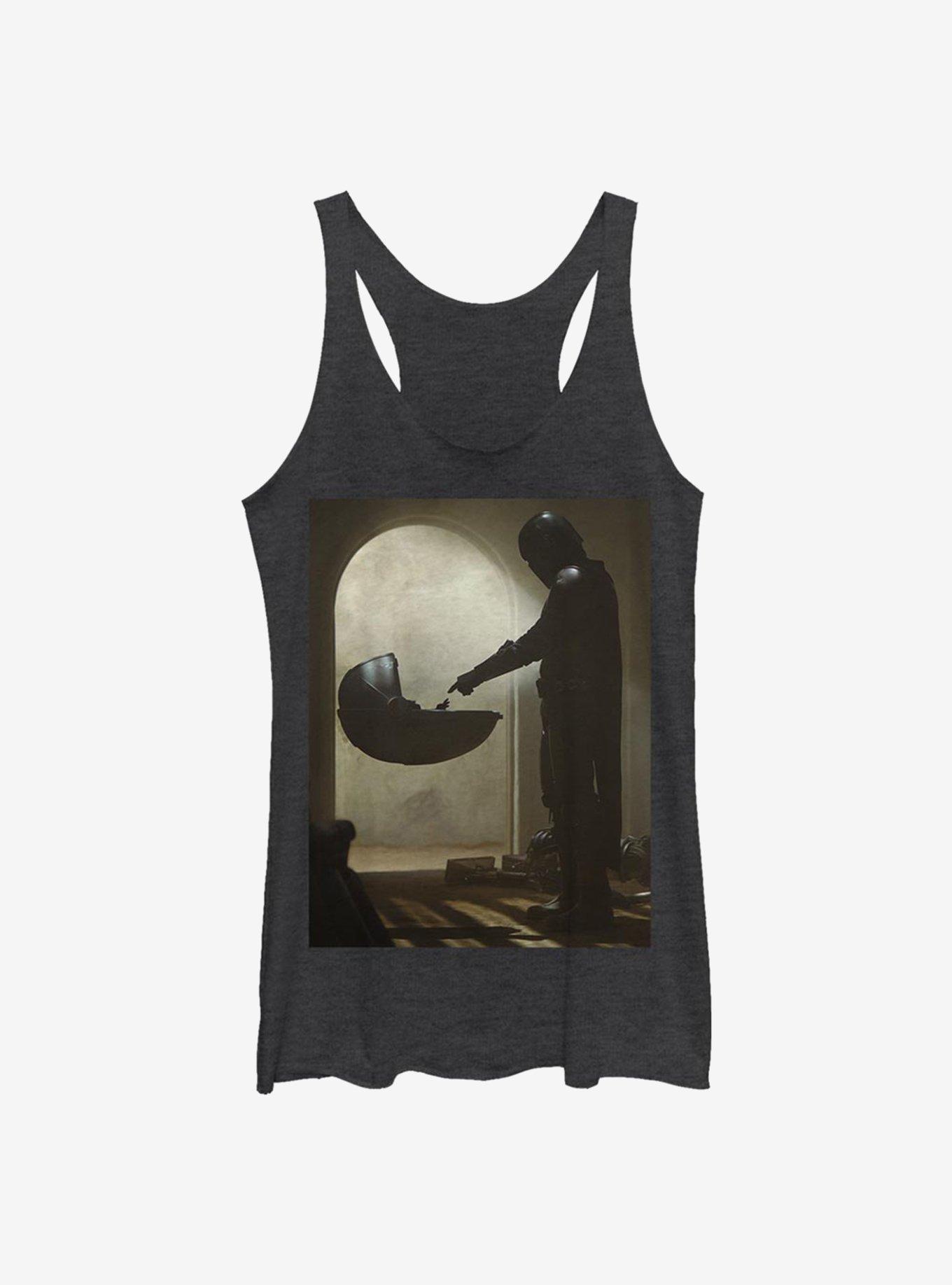 Star Wars The Mandalorian The Child Scene Girls Tank, BLK HTR, hi-res