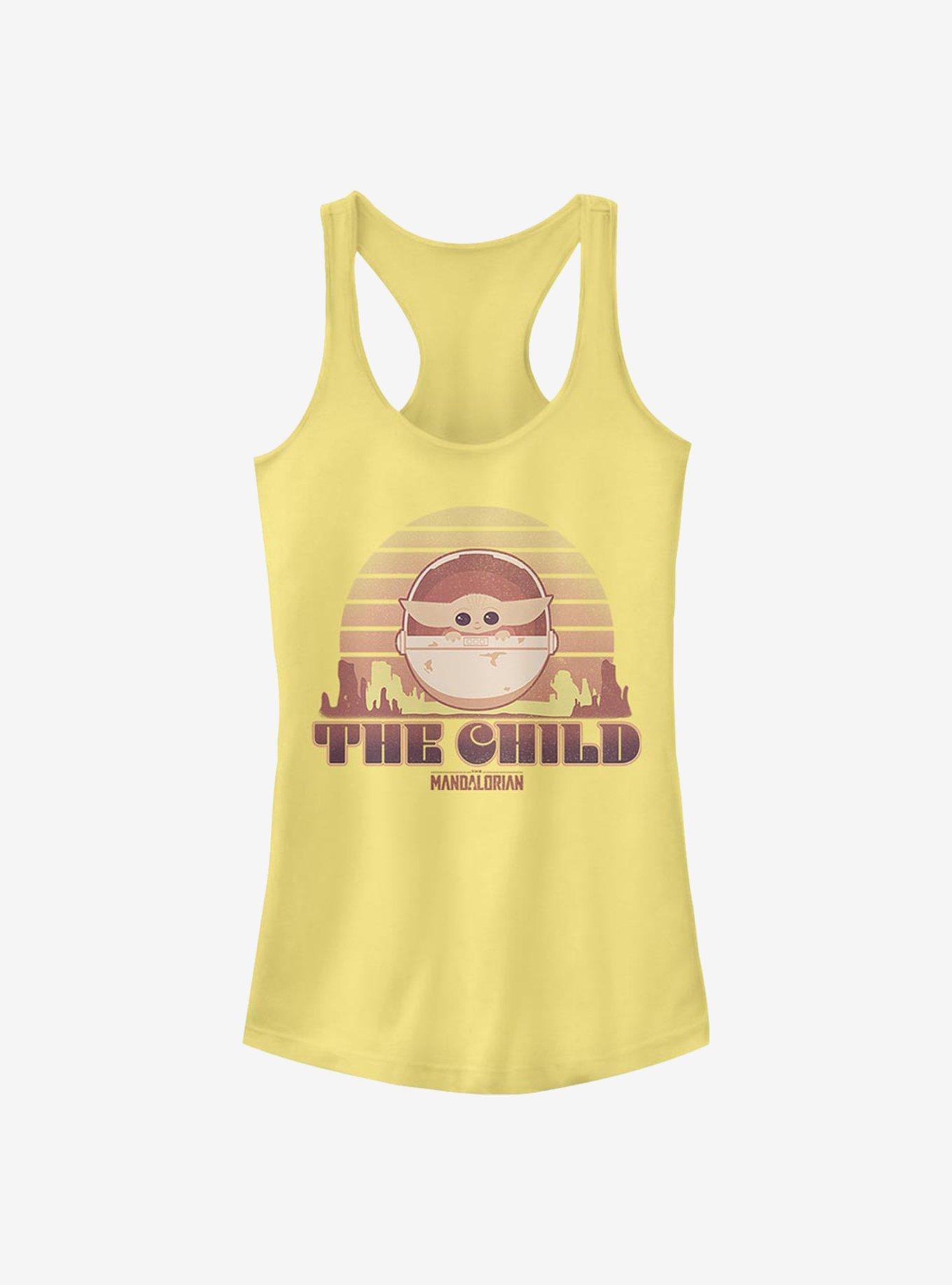 Star Wars The Mandalorian Sunset The Child Girls Tank Top, BANANA, hi-res