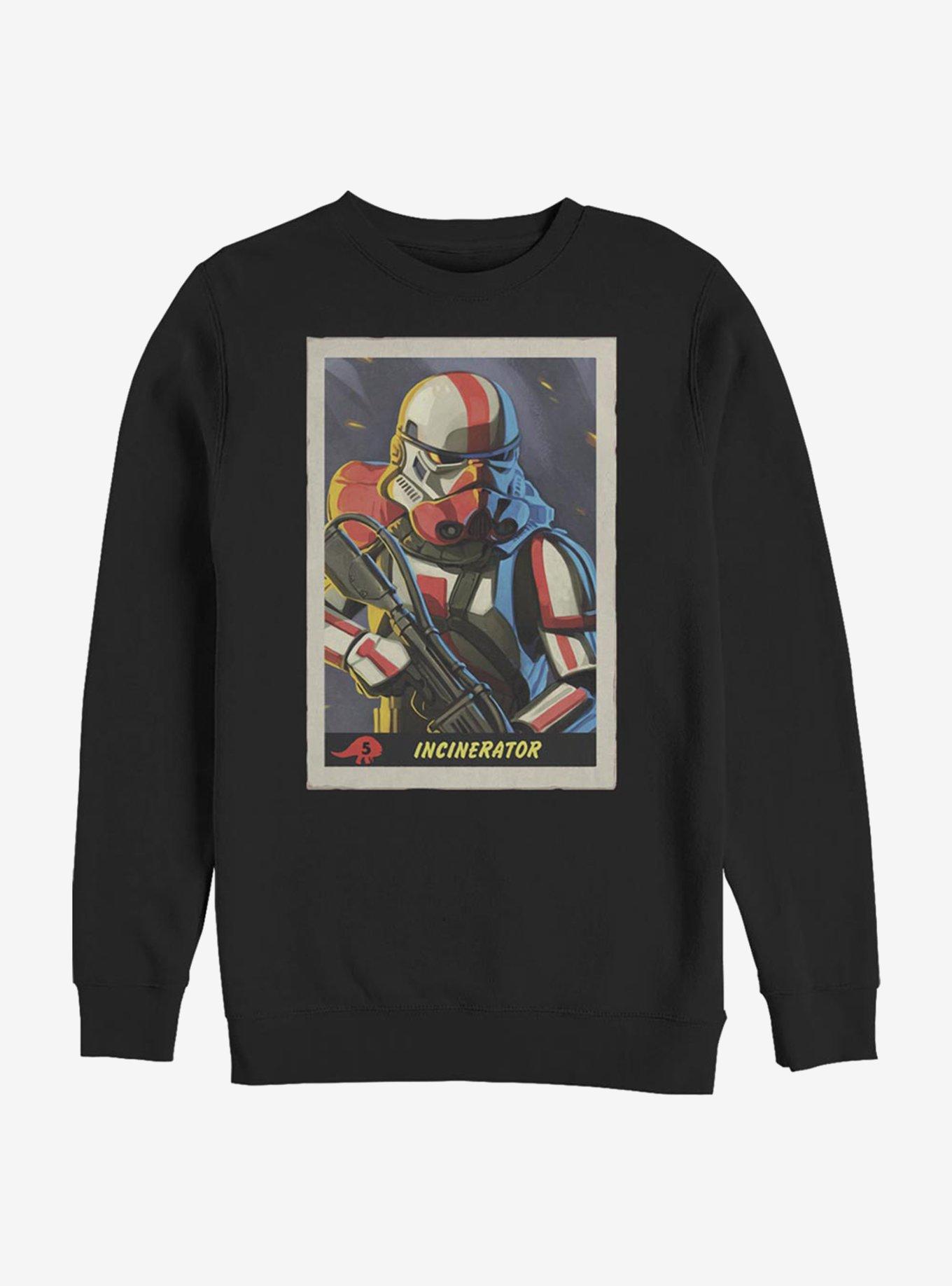 Star Wars The Mandalorian Incinerator Card Crew Sweatshirt