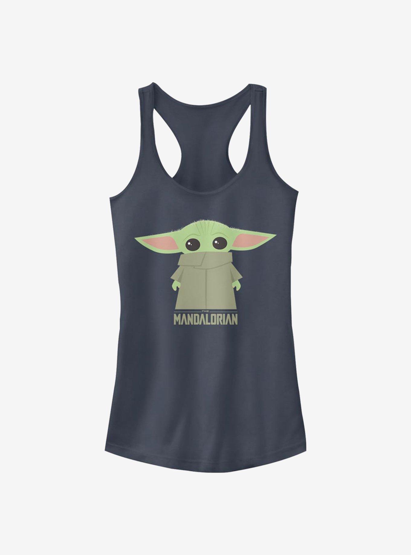 Star Wars The Mandalorian The Child Covered Face Girls Tank, INDIGO, hi-res
