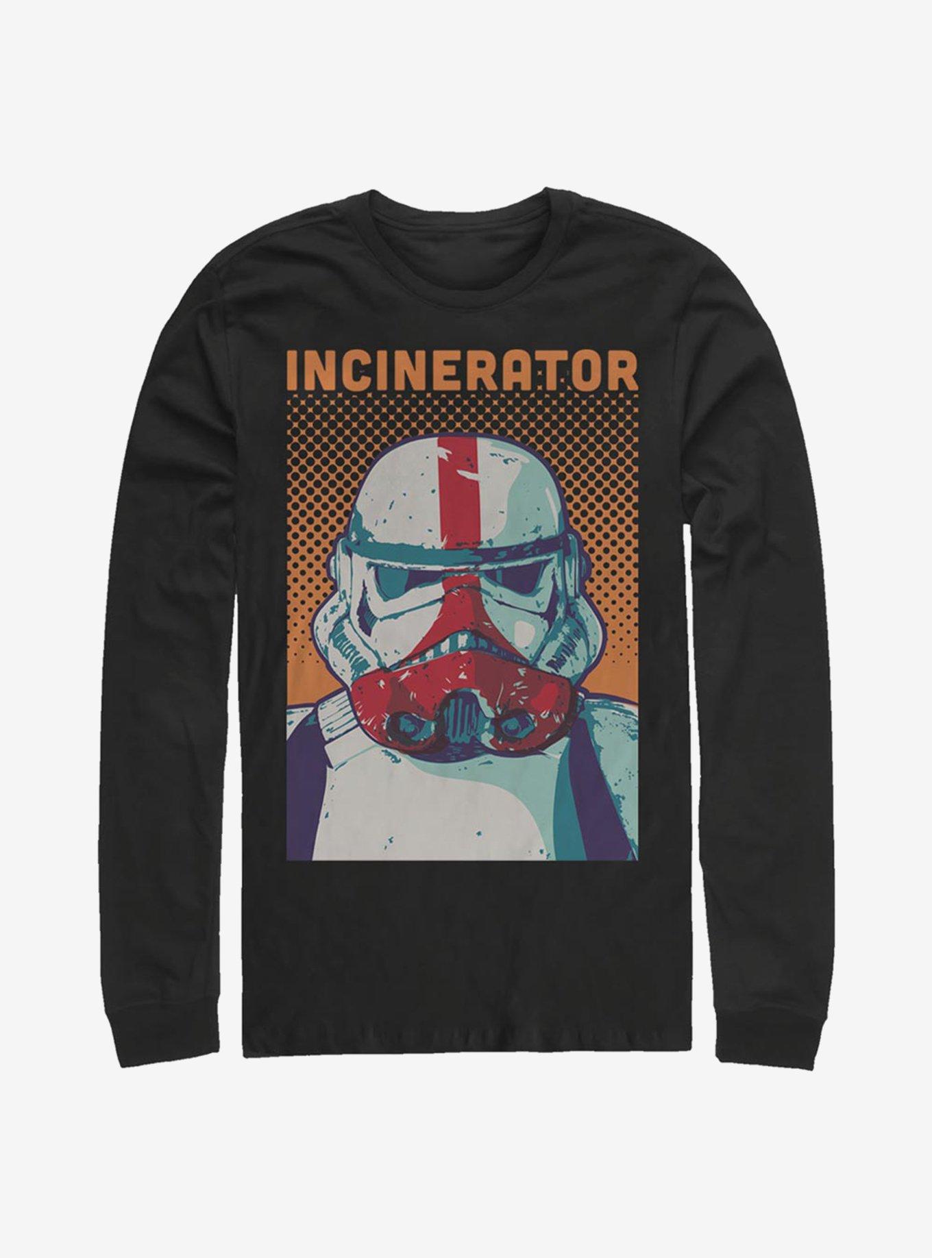 Star Wars The Mandalorian Halftone Incinerator Long-Sleeve T-Shirt, , hi-res