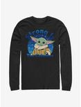 Star Wars The Mandalorian The Child Strong Is The Cuteness Long-Sleeve T-Shirt, BLACK, hi-res