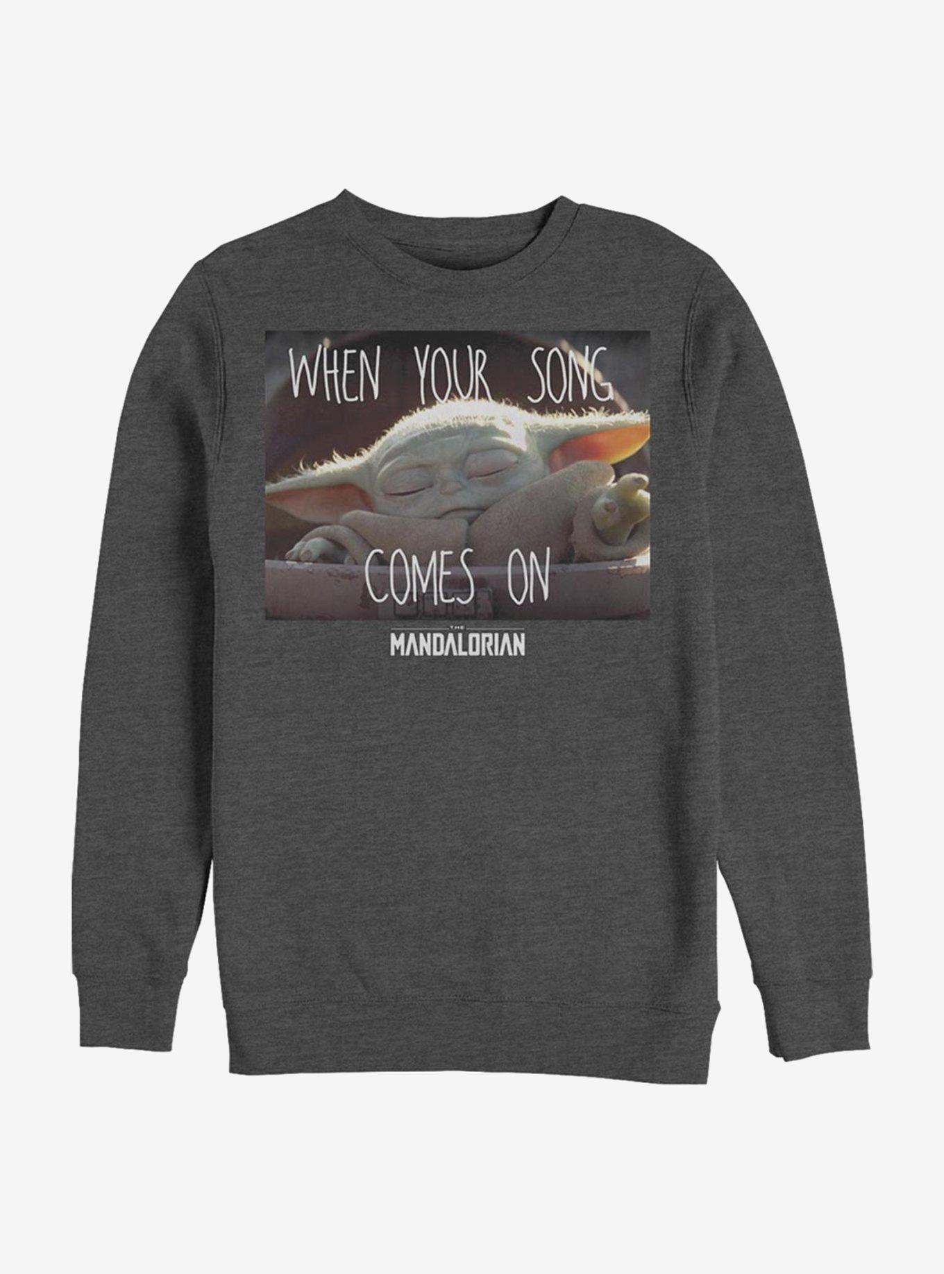 Star Wars The Mandalorian The Child Song Meme Crew Sweatshirt, , hi-res