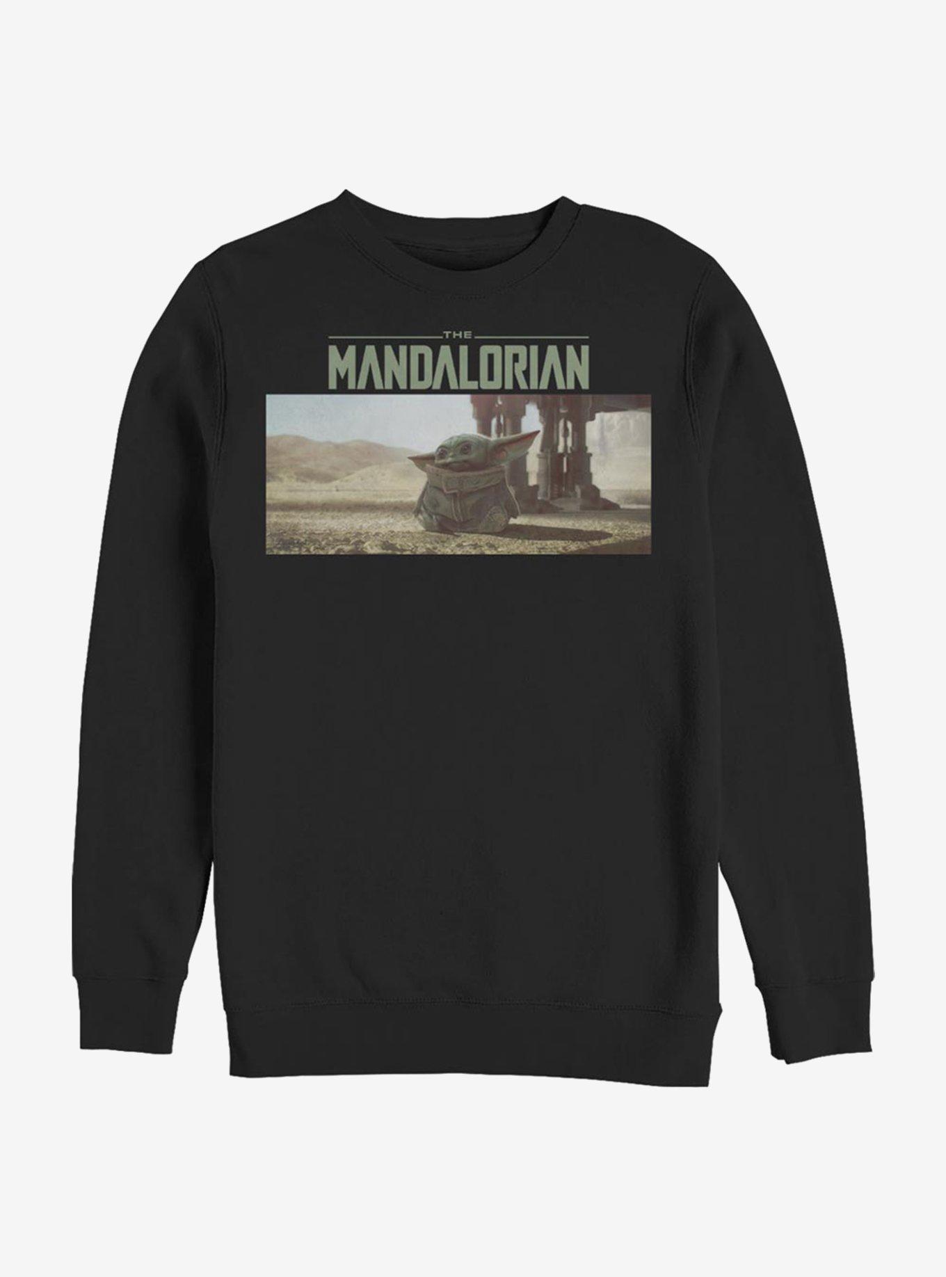 Star Wars The Mandalorian The Child Still Looking Sweatshirt, BLACK, hi-res