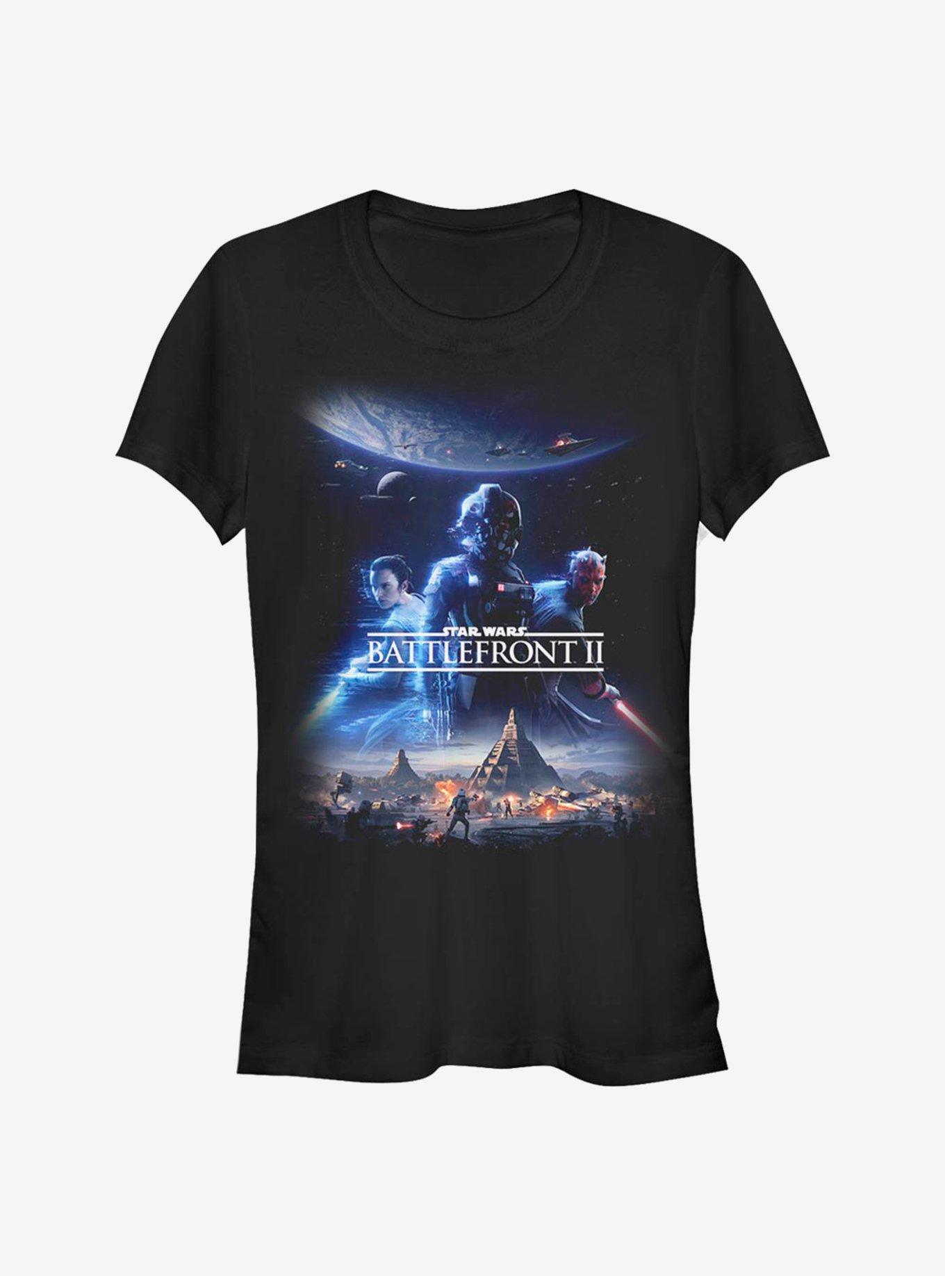 Star Wars Battlefront Poster Girls T-Shirt, BLACK, hi-res