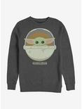 Star Wars The Mandalorian The Child Cute Bassinet Sweatshirt, CHAR HTR, hi-res