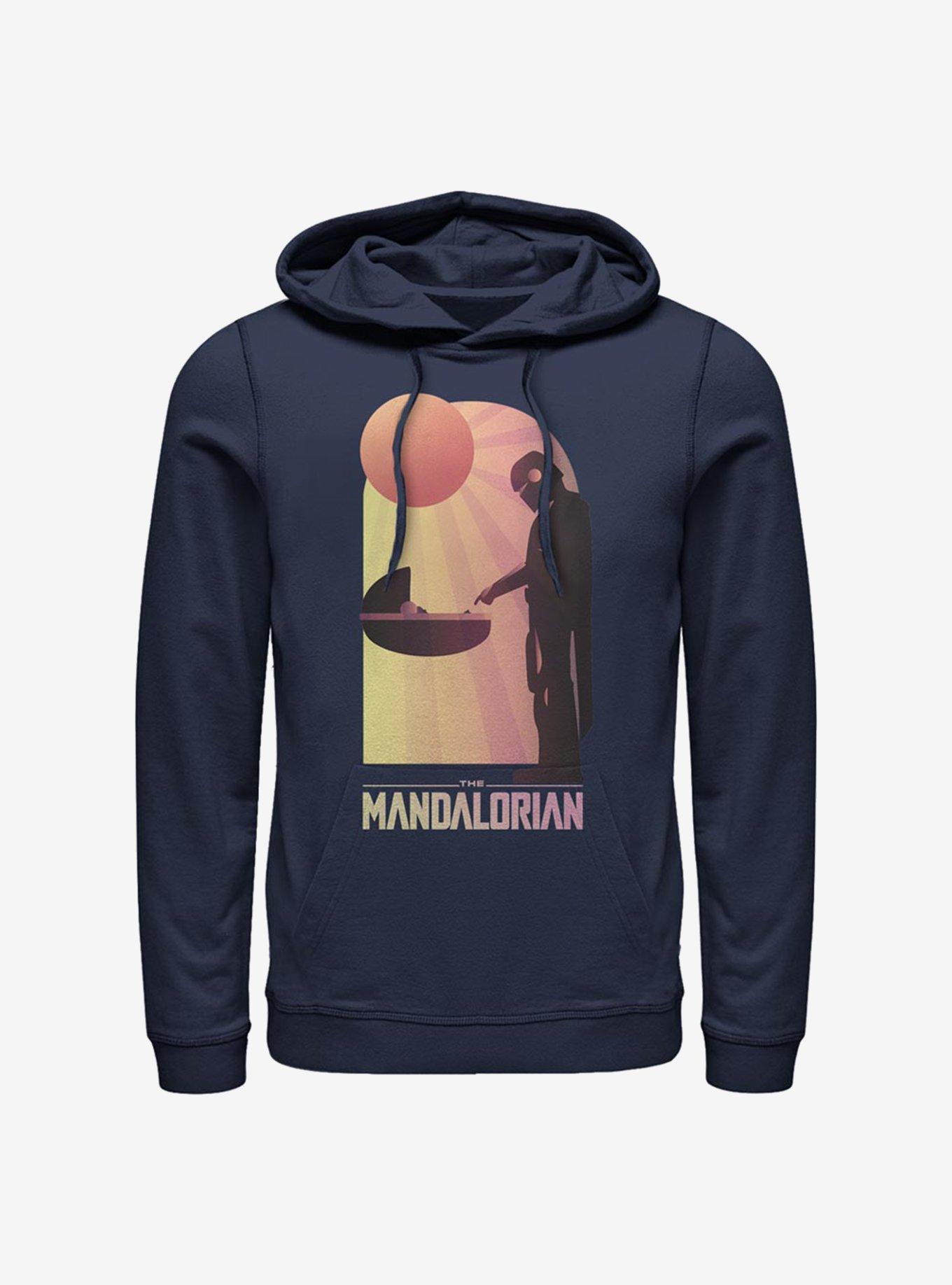 Star Wars The Mandalorian A Warm Meeting Hoodie, NAVY, hi-res