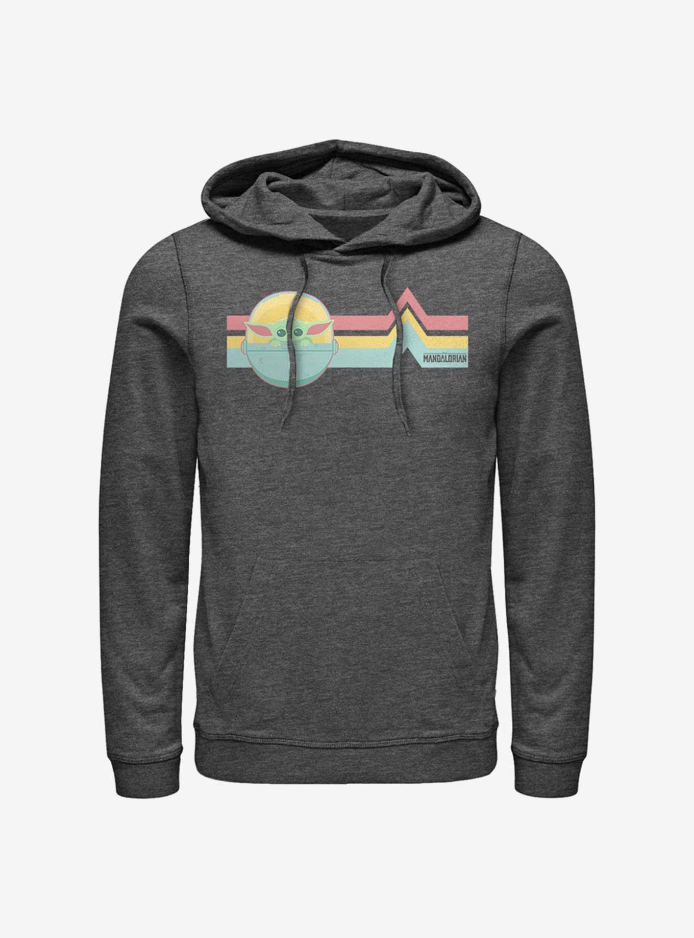 Star Wars The Mandalorian Rainbow The Child Hoodie, CHAR HTR, hi-res