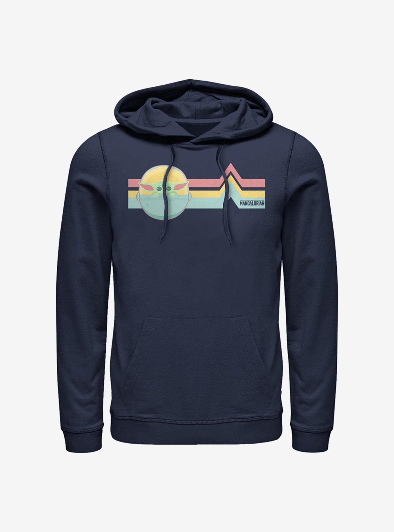 Star Wars The Mandalorian Rainbow The Child Hoodie, NAVY, hi-res